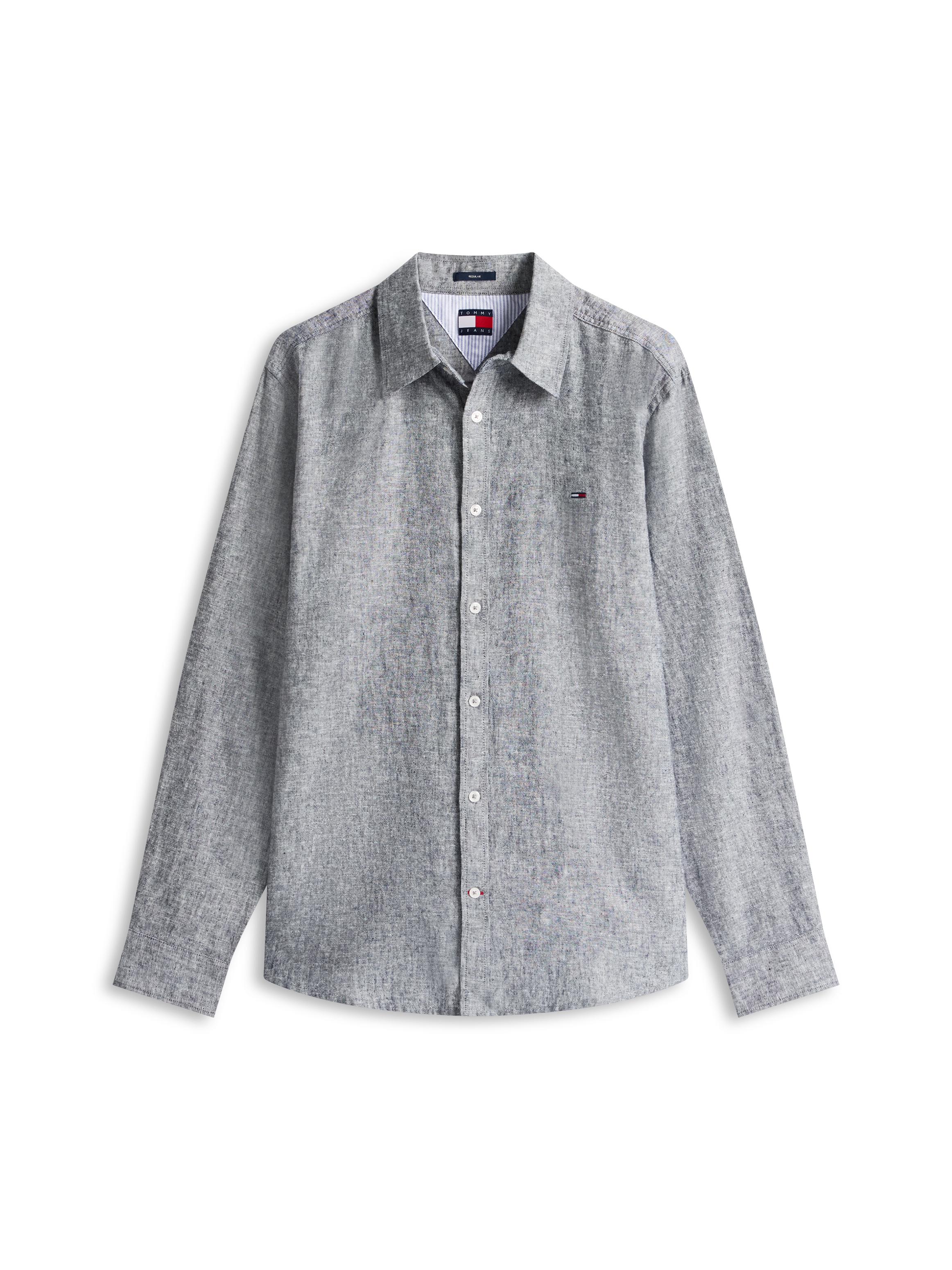 Tommy Jeans Langarmhemd »TJM REGULAR FIT LINEN BLEND«