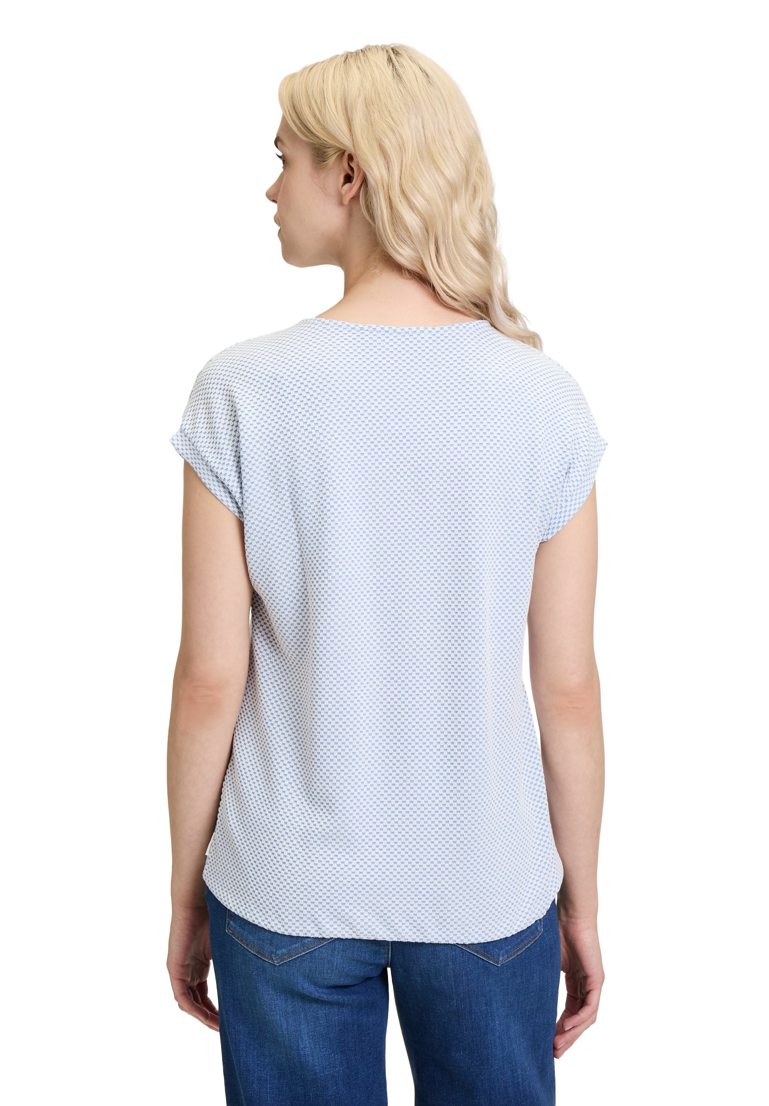 Betty&Co Kurzarmshirt »Strukturshirt mit Gummizug«