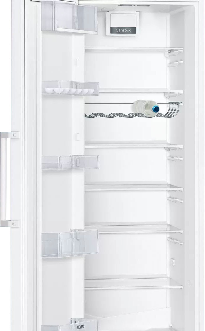 SIEMENS Kühlschrank iQ300 »KS36VVWEP« 186 cm hoch 60 cm breit hyperFresh Schublade, Flaschenregal, superKühlen, LED-Licht