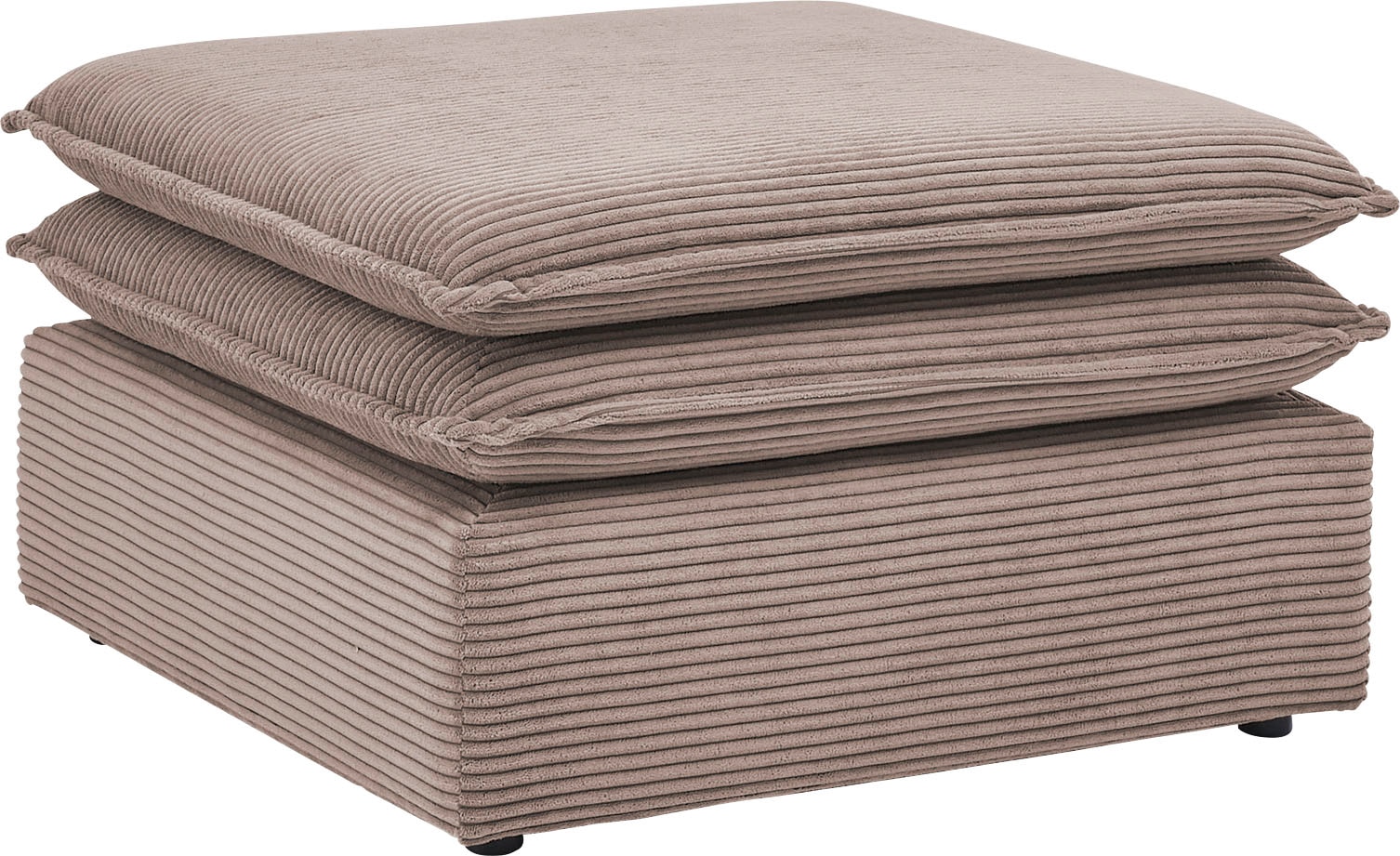 Places of Style Hocker »PIAGGE«, Hochwertiger Cord, passend zum Sessel