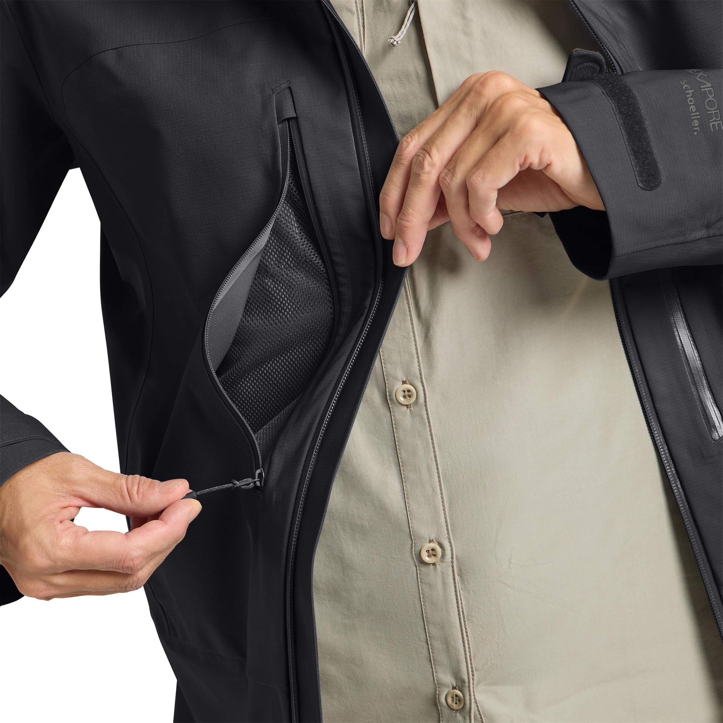 Jack Wolfskin Funktionsjacke »KAMMWEG 3L JKT W«, mit Kapuze