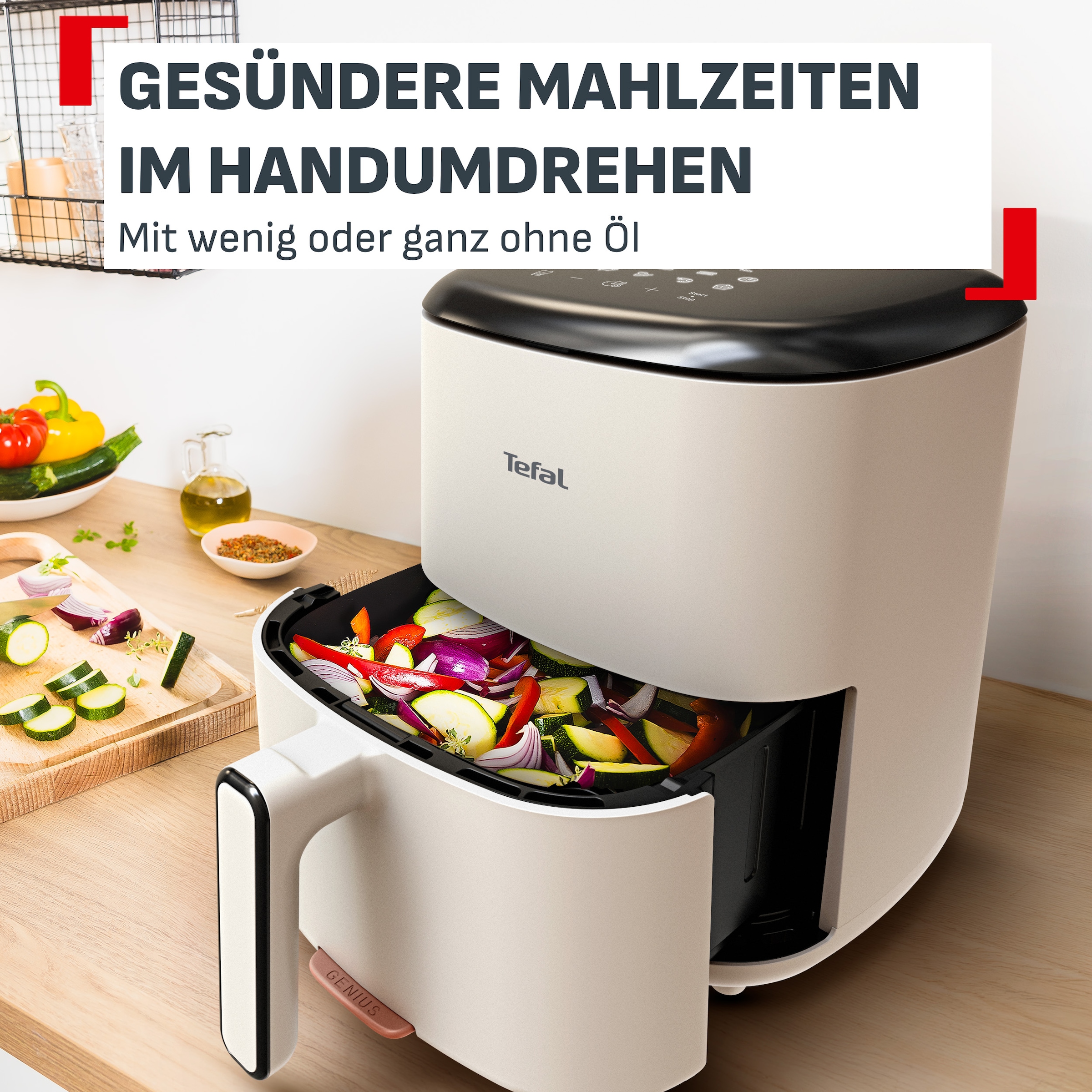 Tefal Heißluftfritteuse »Easy Fry Max« 1550 W 10 Auto-Garprogramme, für bis zu 6 Personen