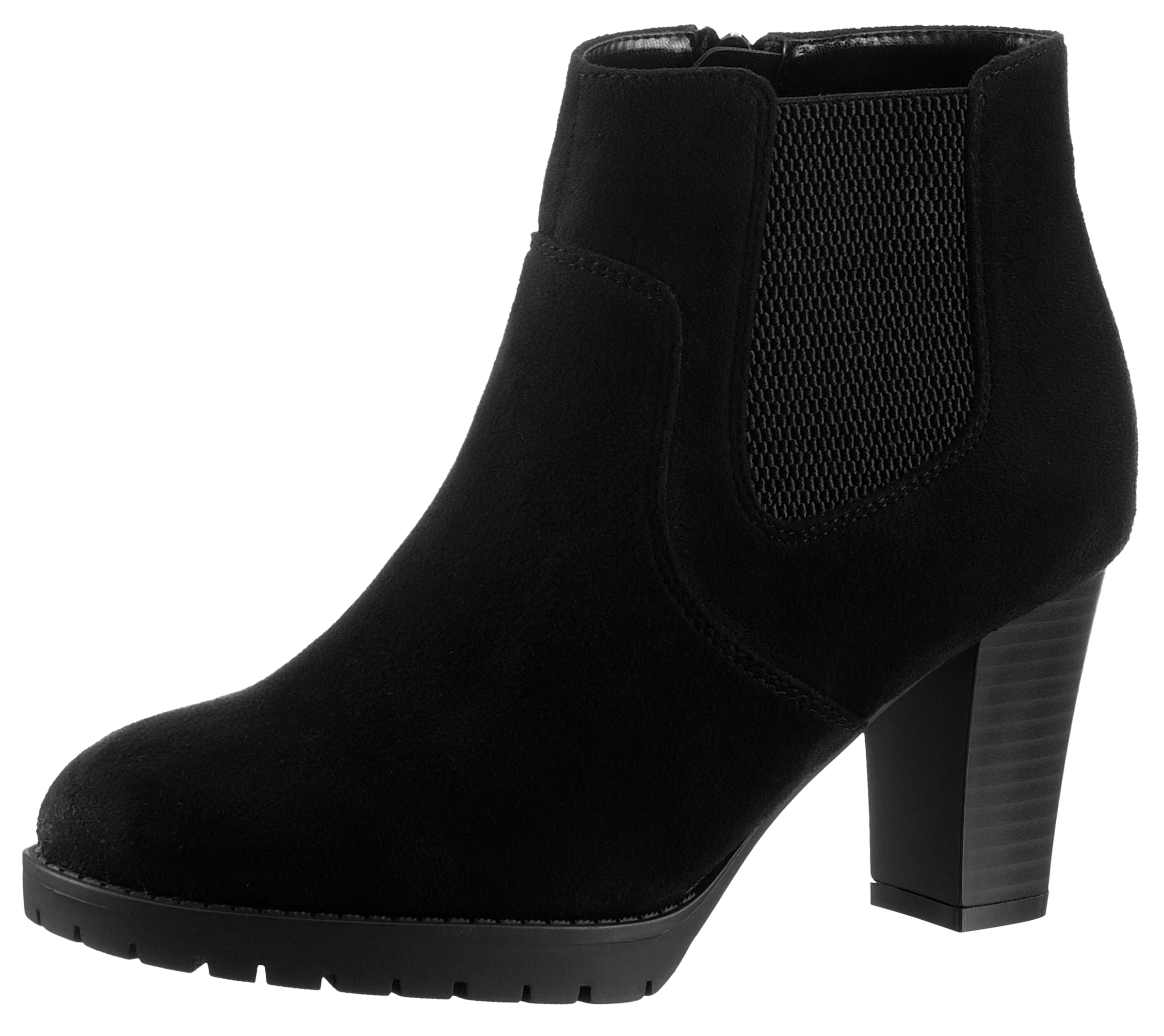 Aniston SHOES Stiefelette, mit seitlichem Stretcheinsatz