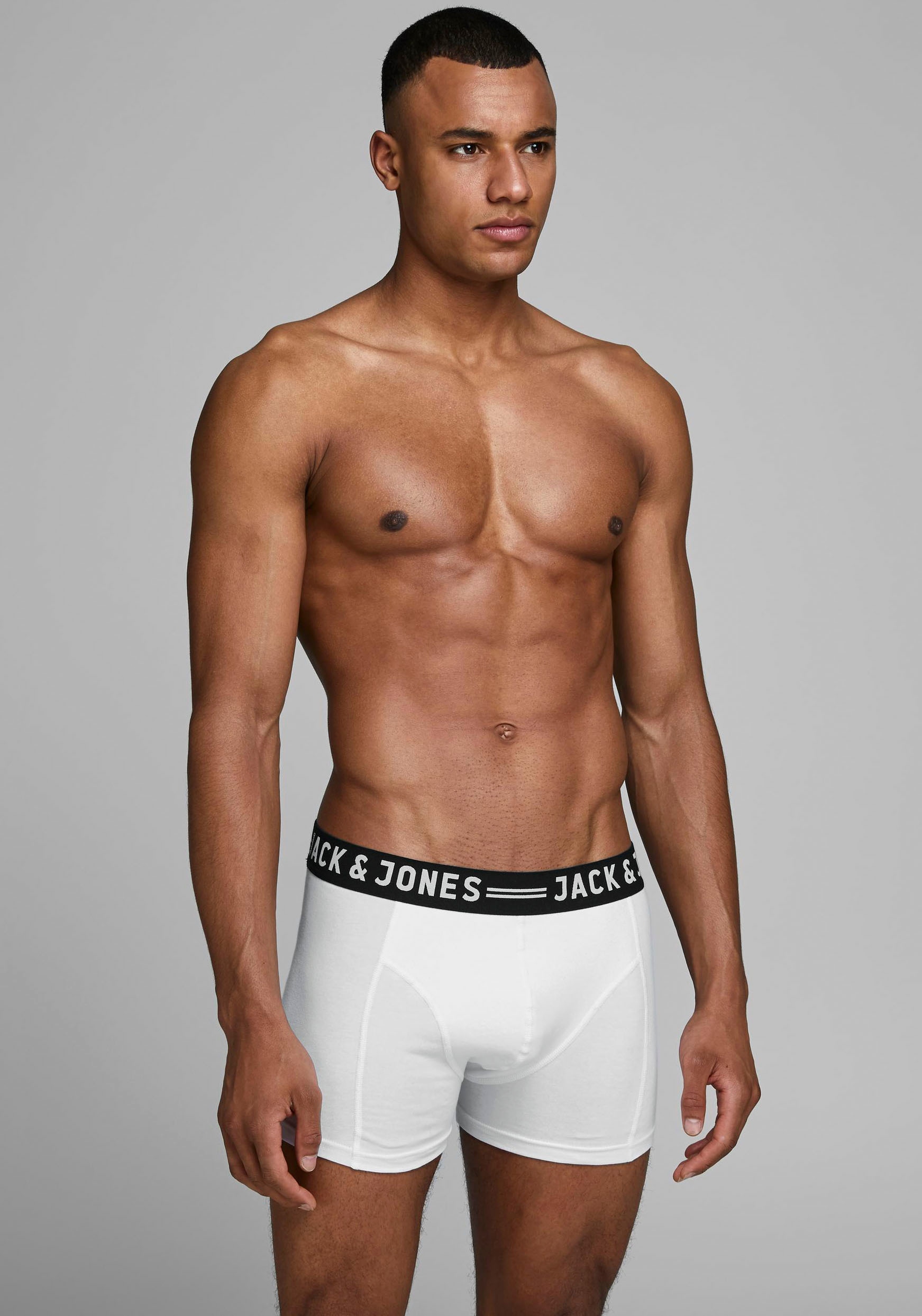 Jack & Jones Trunk »SENSE TRUNKS 3-PACK NOOS«, (Packung, 3 St., 3er-Pack), mit Logobund
