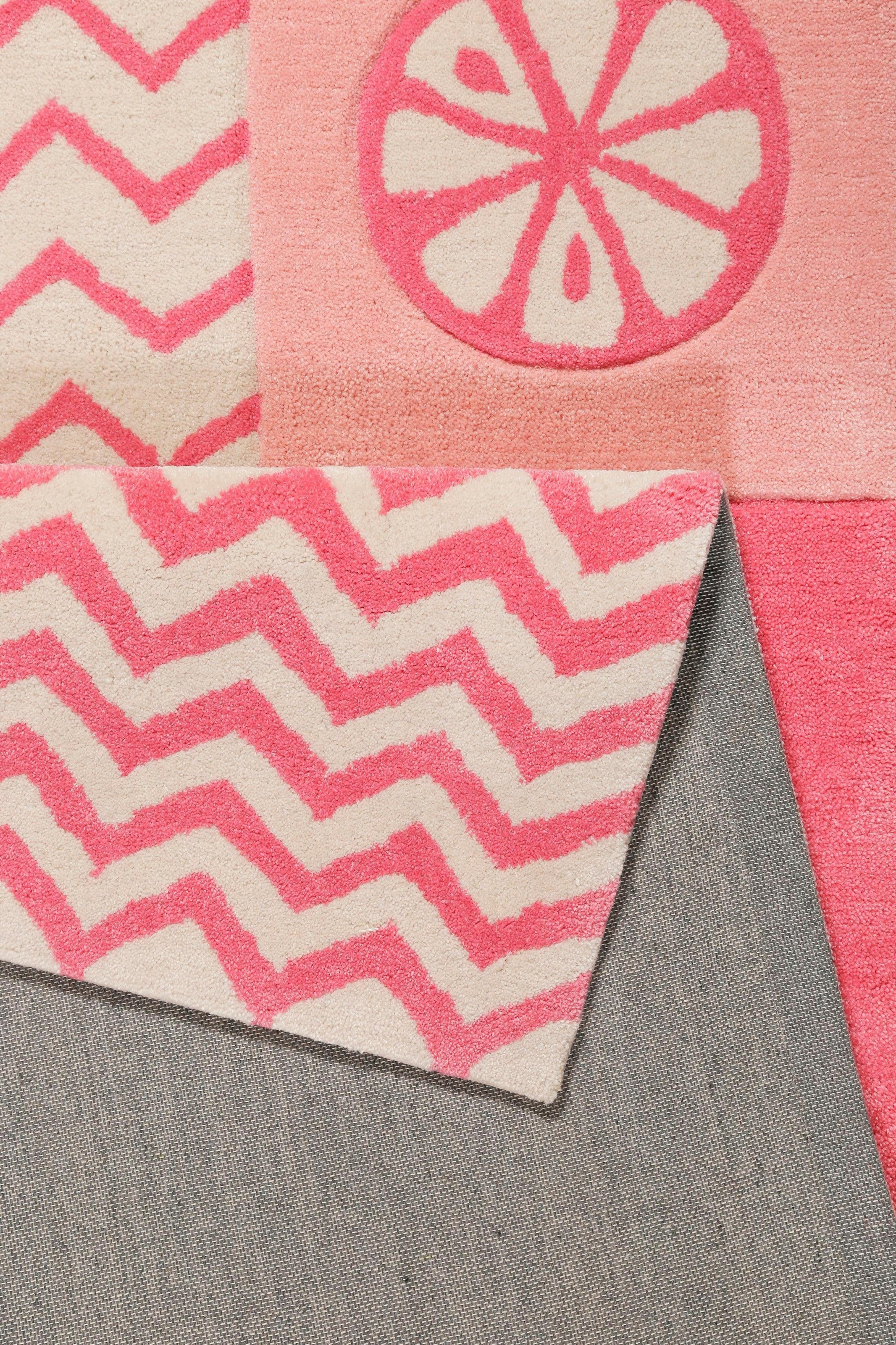 SMART KIDS Kinderteppich »Fruity Flamingo« rechteckig 9 mm Höhe Flamingos Palmen, Konturenschnitt