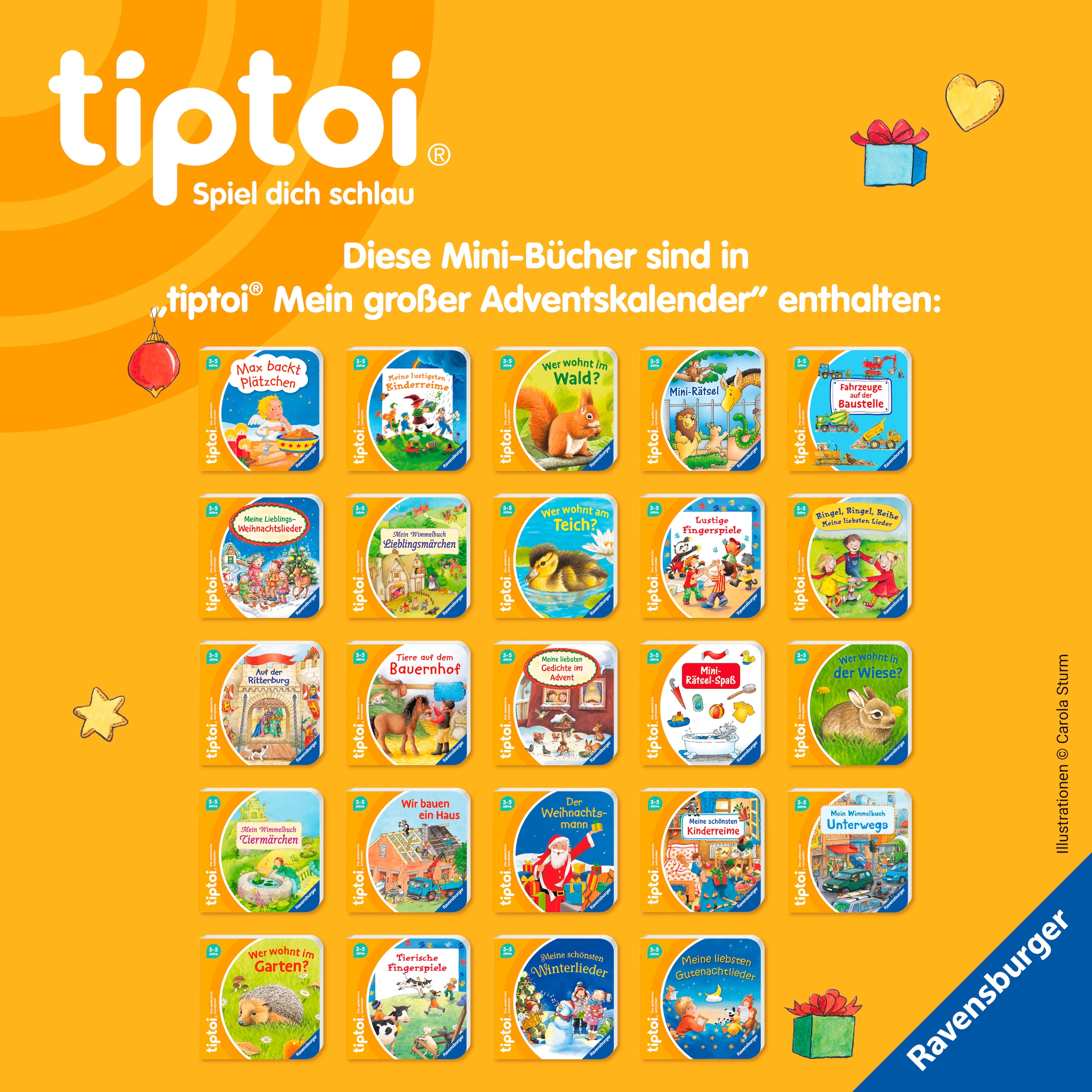 Ravensburger Spielzeug-Adventskalender »tiptoi® Mein großer Adventskalender«, ab 3 Jahren
