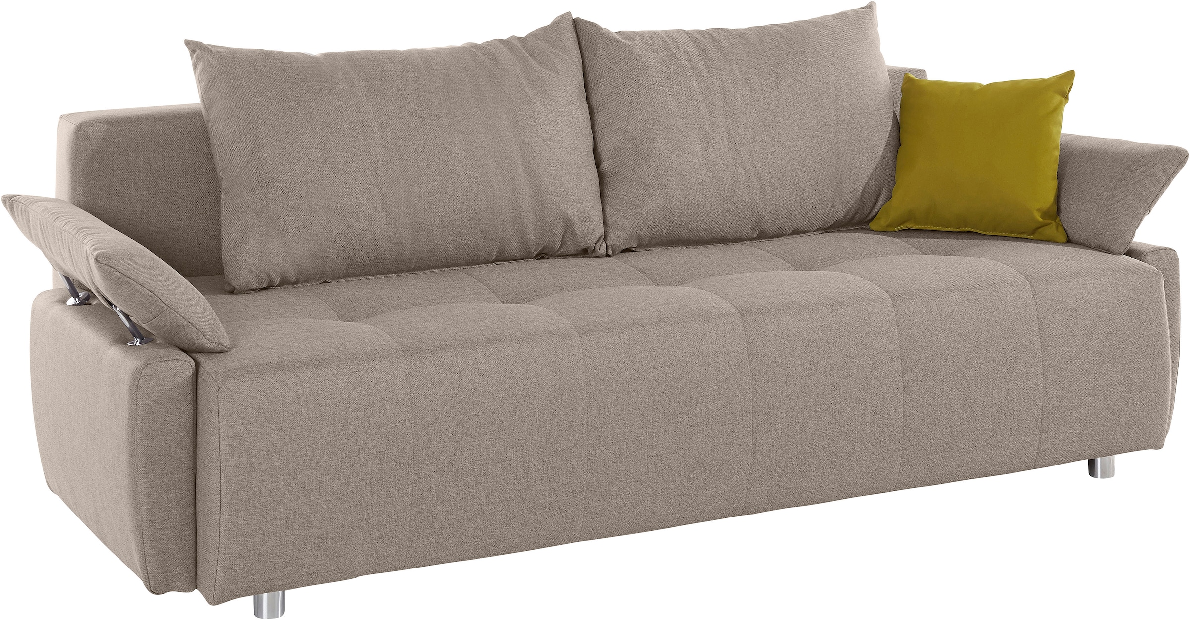 COLLECTION AB Schlafsofa »Funtastic«, mit Federkern, Bettfunktion, inklusive 2 Rücken- und 1 Zierkissen