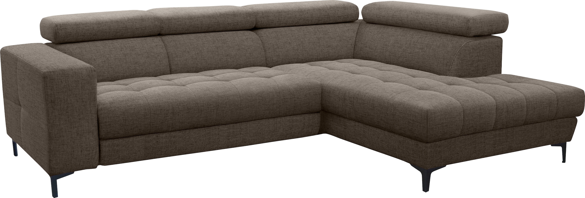 alina Ecksofa »Valea« mit Rückenlehnenverstellung, wahlweise mit ausziehbarer Liegefläche