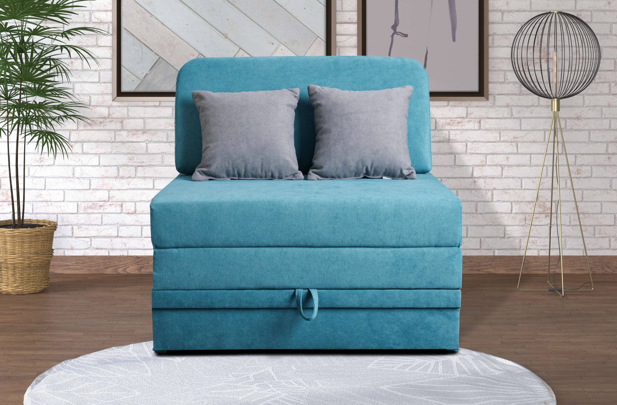 INOSIGN Schlafsofa »Fantastico Plus Schlafsofa 92cm (Liegefläche 92/190cm)«, mit Bettkasten, Inklusive 1 Rücken- und 2 Zierkissen