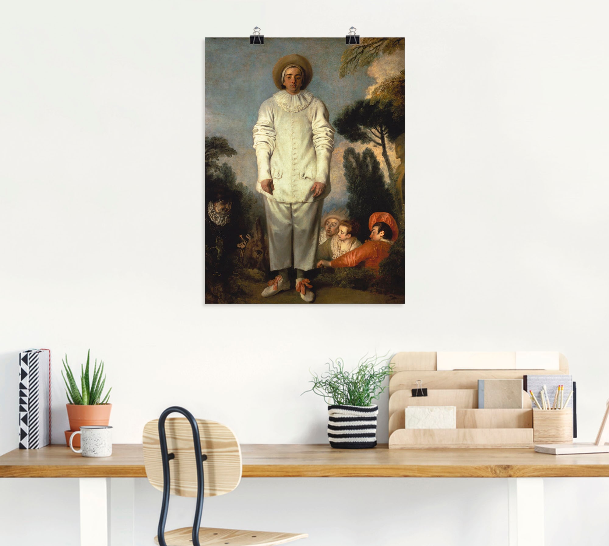 Artland Wandbild »Gilles. Um 1718-19«, Mann, (1 St.), als Leinwandbild, Wandaufkleber oder Poster in versch. Größen
