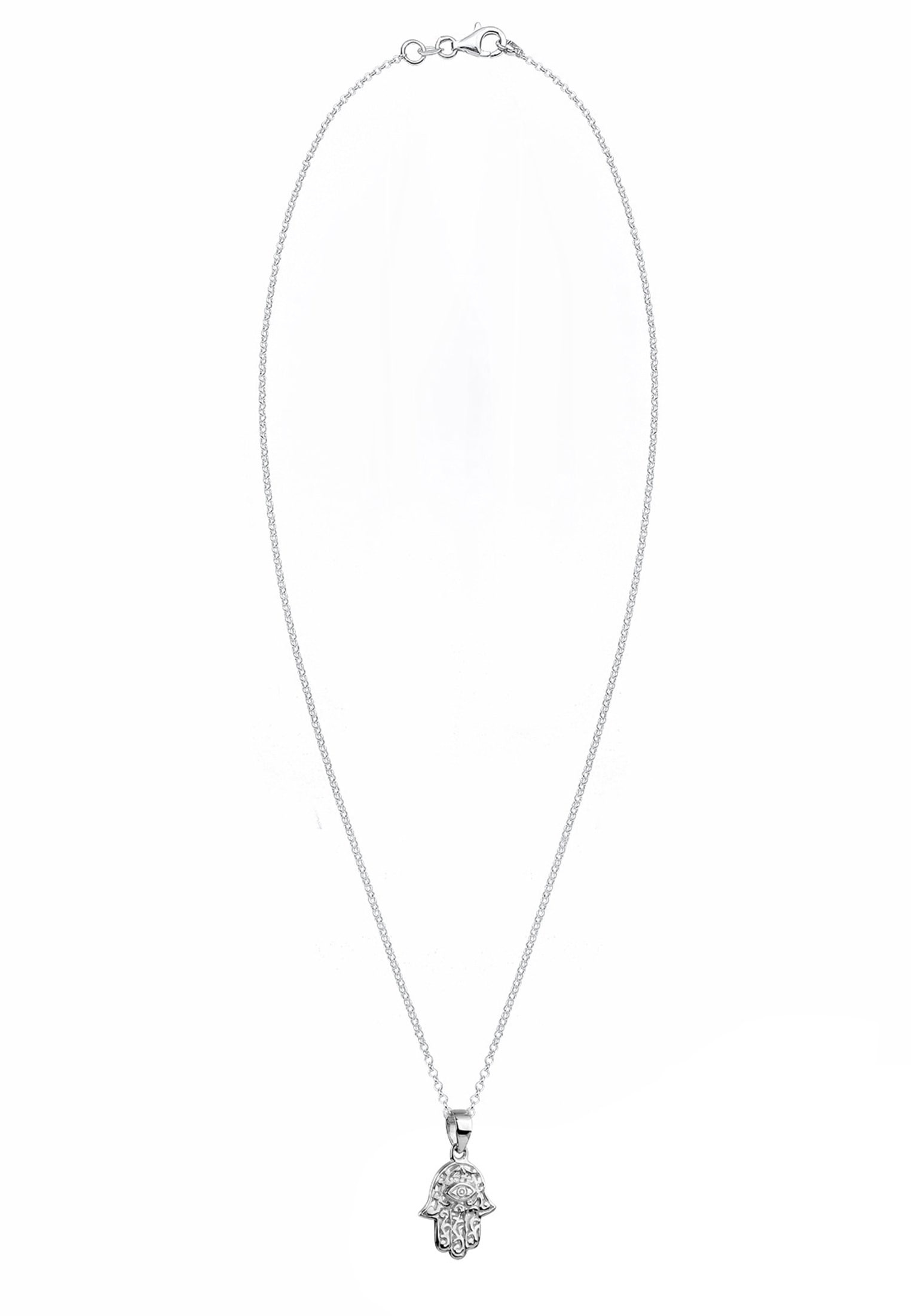 Nenalina Kette mit Anhänger »Halskette Hamsa Hand Symbol Ornament Anhänger 925 Silber«