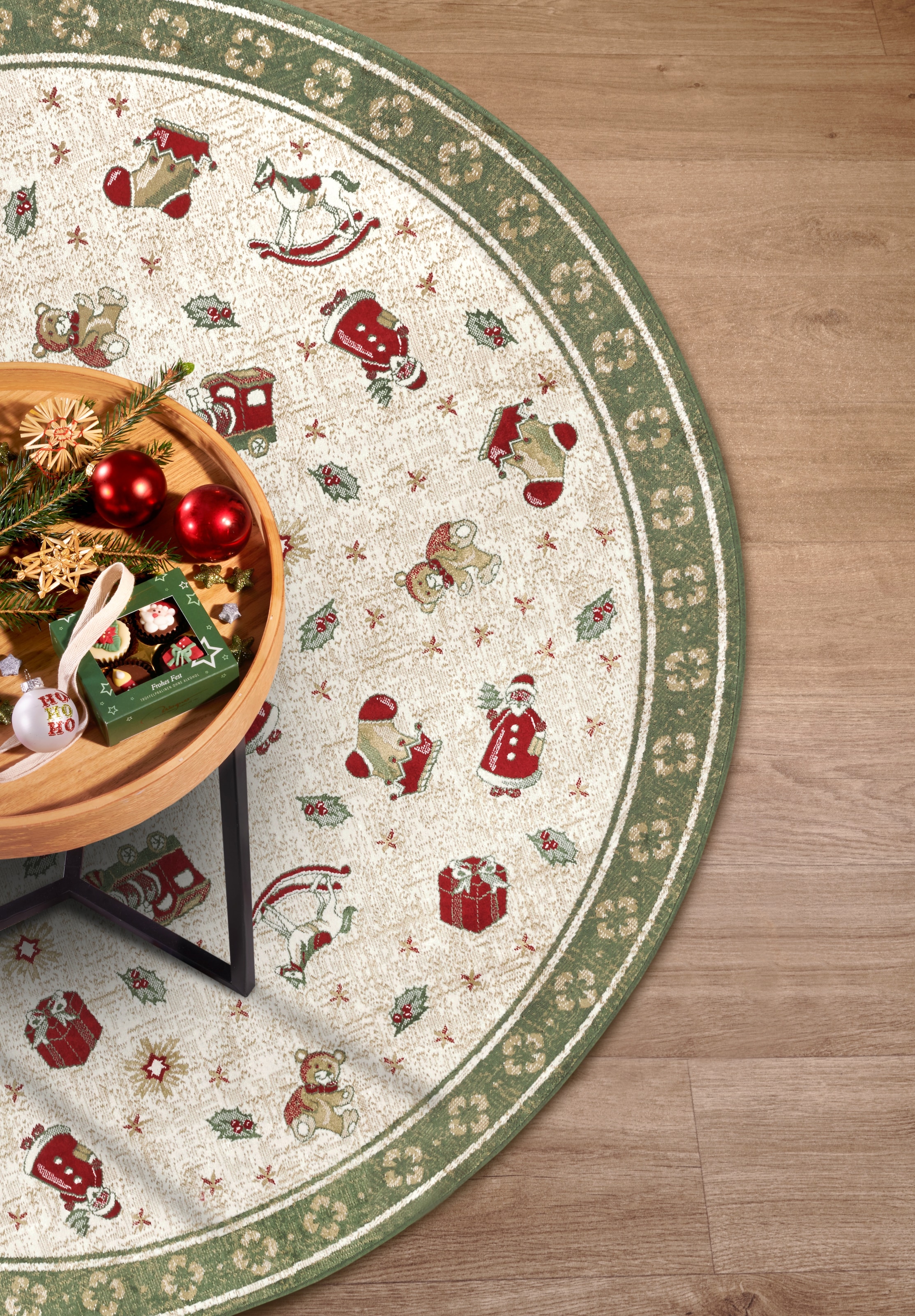 Villeroy & Boch Teppich »Nostalgic Shine Toy's Delight, eckig, rund und Läufer« rechteckig 6 mm Höhe Weihnachten, Wohnzimmer, Flur, Geschenk, Toys Delight, Dekoration