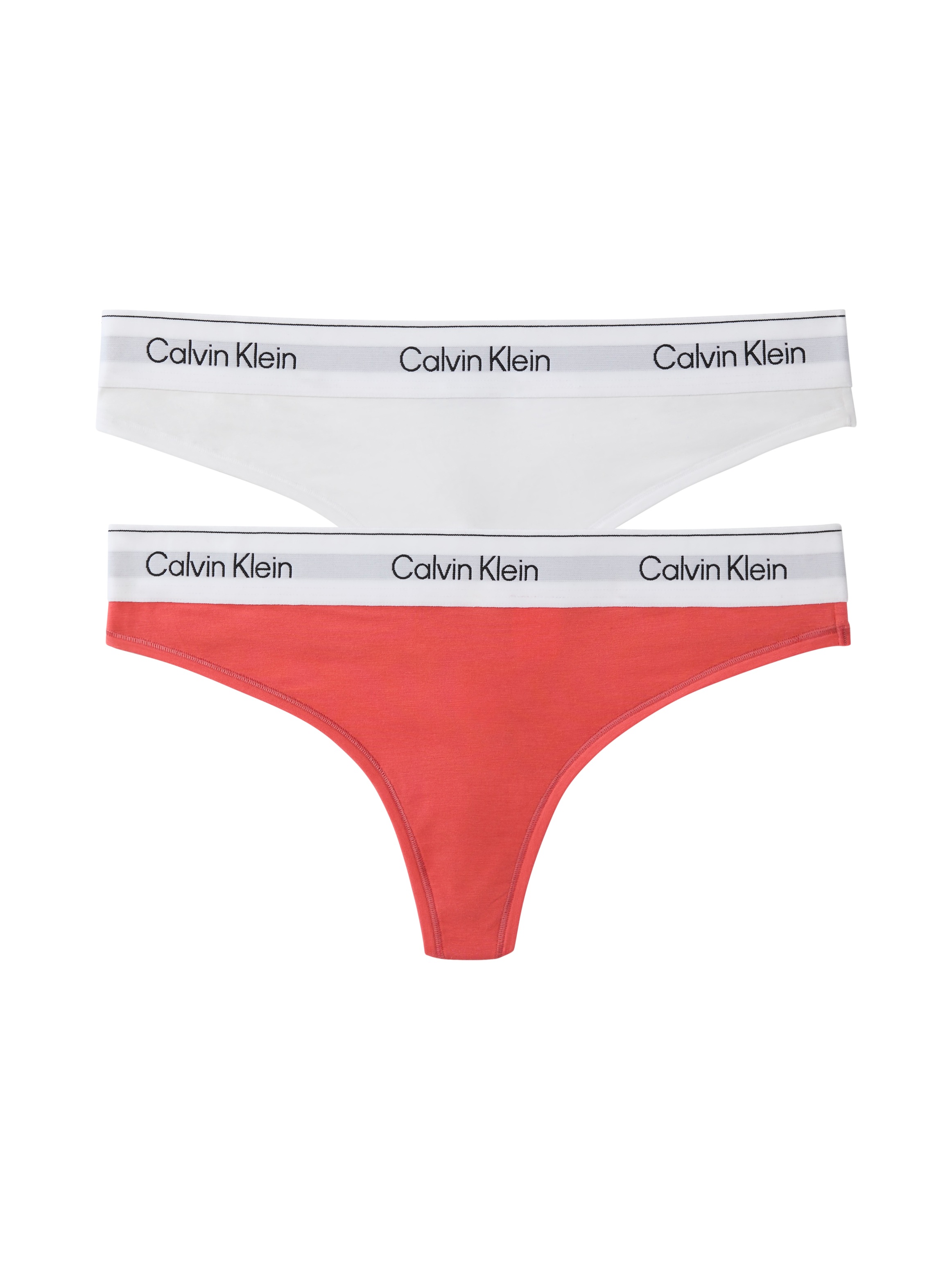 Calvin Klein Underwear Tanga »THONG 2PK« Packung, 2er-Pack,  Körpernahe Passform mit elastischem Bund