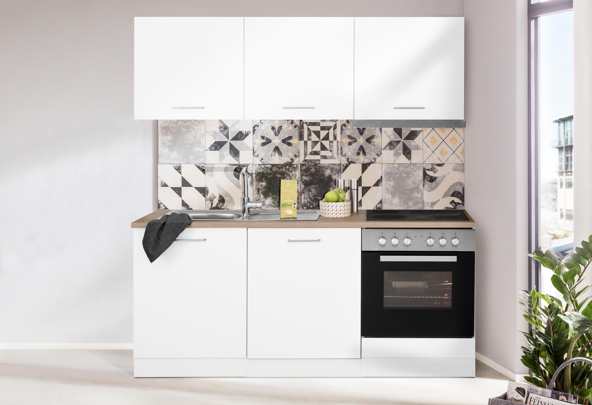 »Visby«, bequem kaufen Küchenzeile Geschirrspülmaschine inkl. 180 cm, HELD MÖBEL mit E-Geräten, Breite