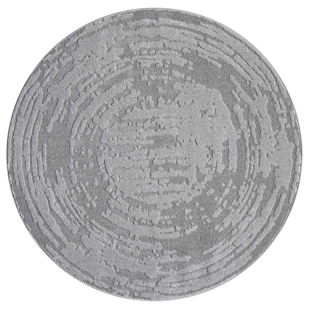 Carpet City Teppich »FLAIR171«, rund, 11 mm Höhe, Kurzflor-Teppich, Skandi-Stil, Wohnzimmer