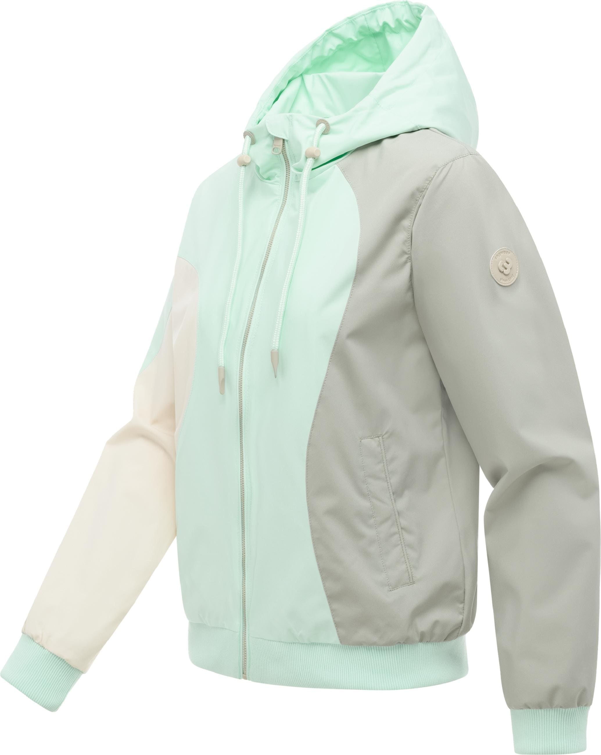 Ragwear Bomberjacke »Bomberjacke Oggie Block« mit Kapuze Damen Funktionsjacke mit Kapuze