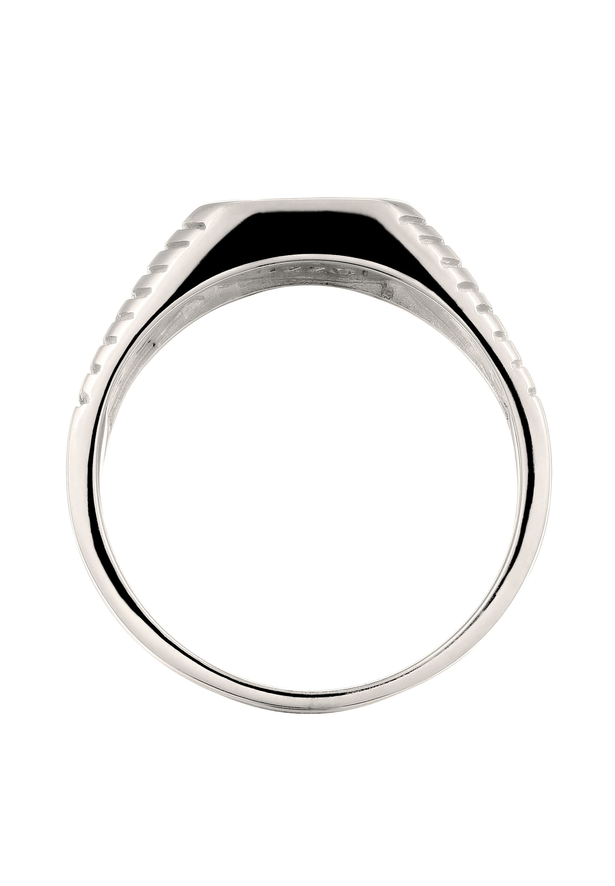 Kuzzoi »Ring Siegelring Emaille Grün 925 Sterling Silber«