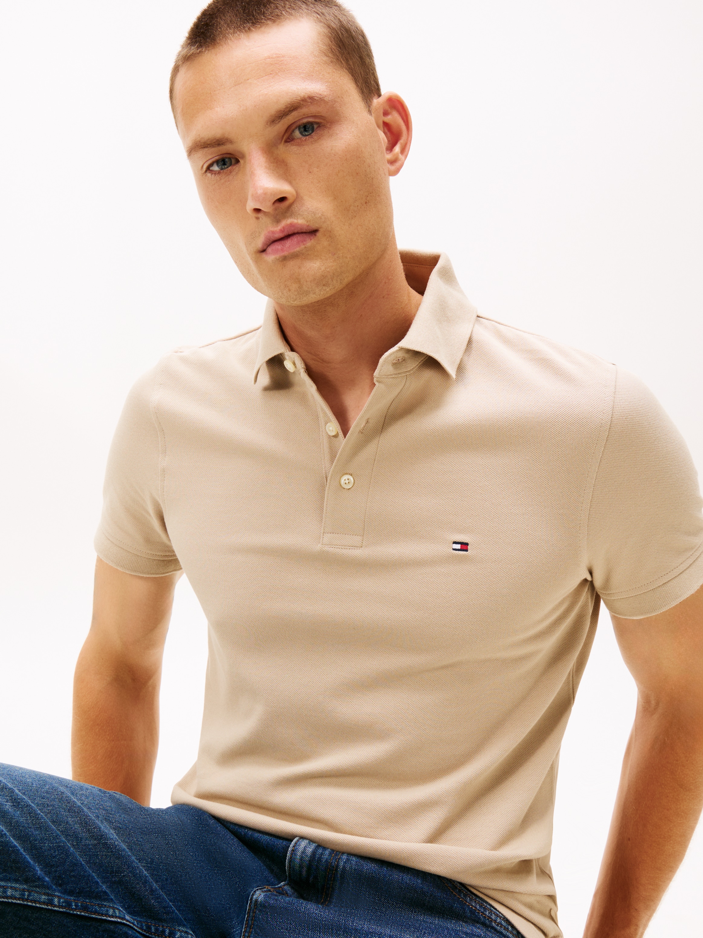 Tommy Hilfiger Poloshirt »1985 SLIM POLO«, hochwertige Baumwoll-Piqué-Qualität