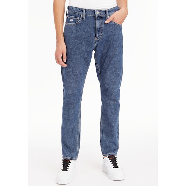 bei Jeans ♕ & Y Tommy Slim-fit-Jeans Nieten Knopf Tommy »SCANTON Jeans SLIM«, mit