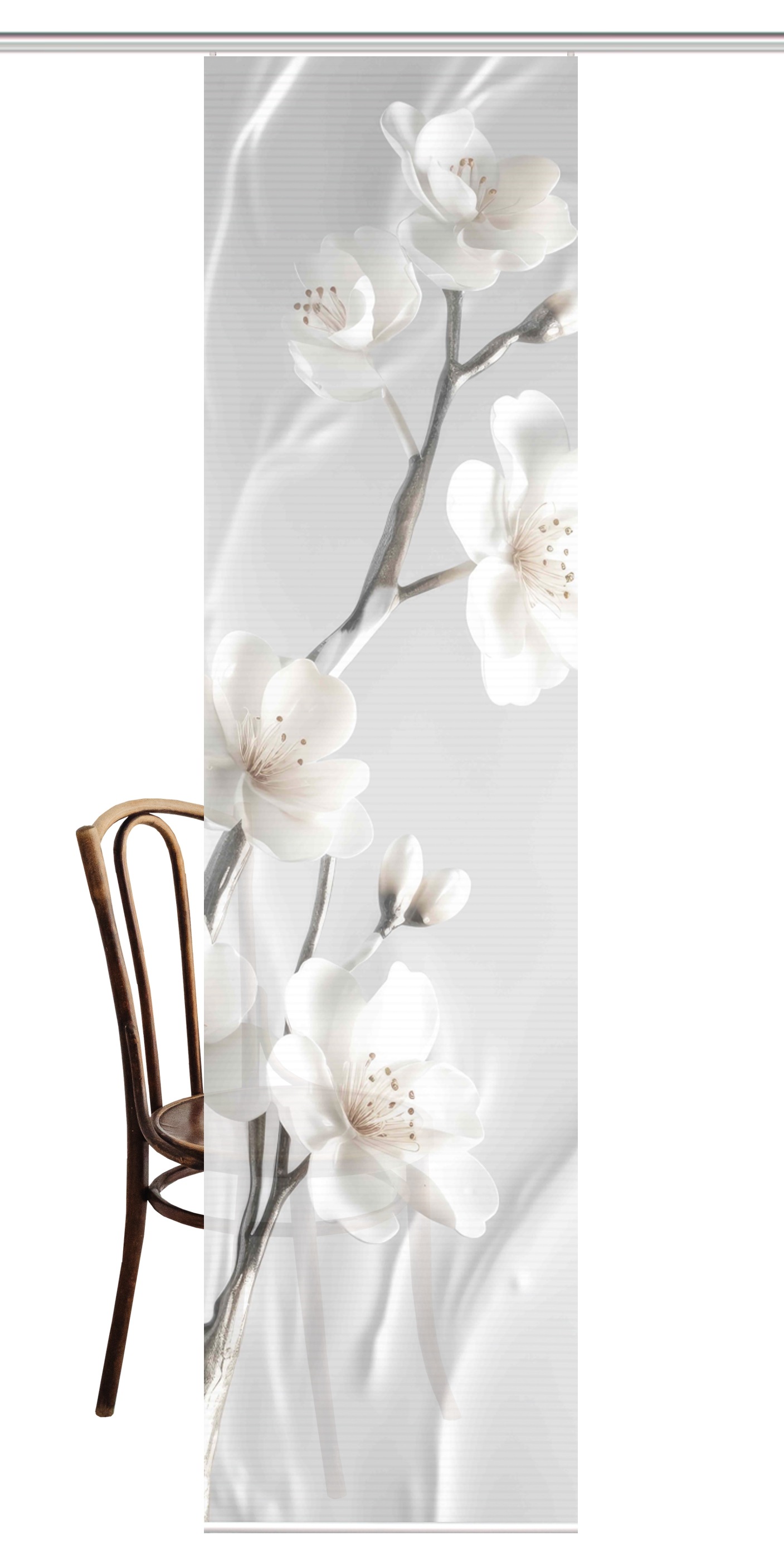 HOME in green Schiebegardine »LAIRA« Paneelwagen 1 Stk. tlg. DIGITALBEDRUCKT, BAMBUSOPTIK RECYCELT