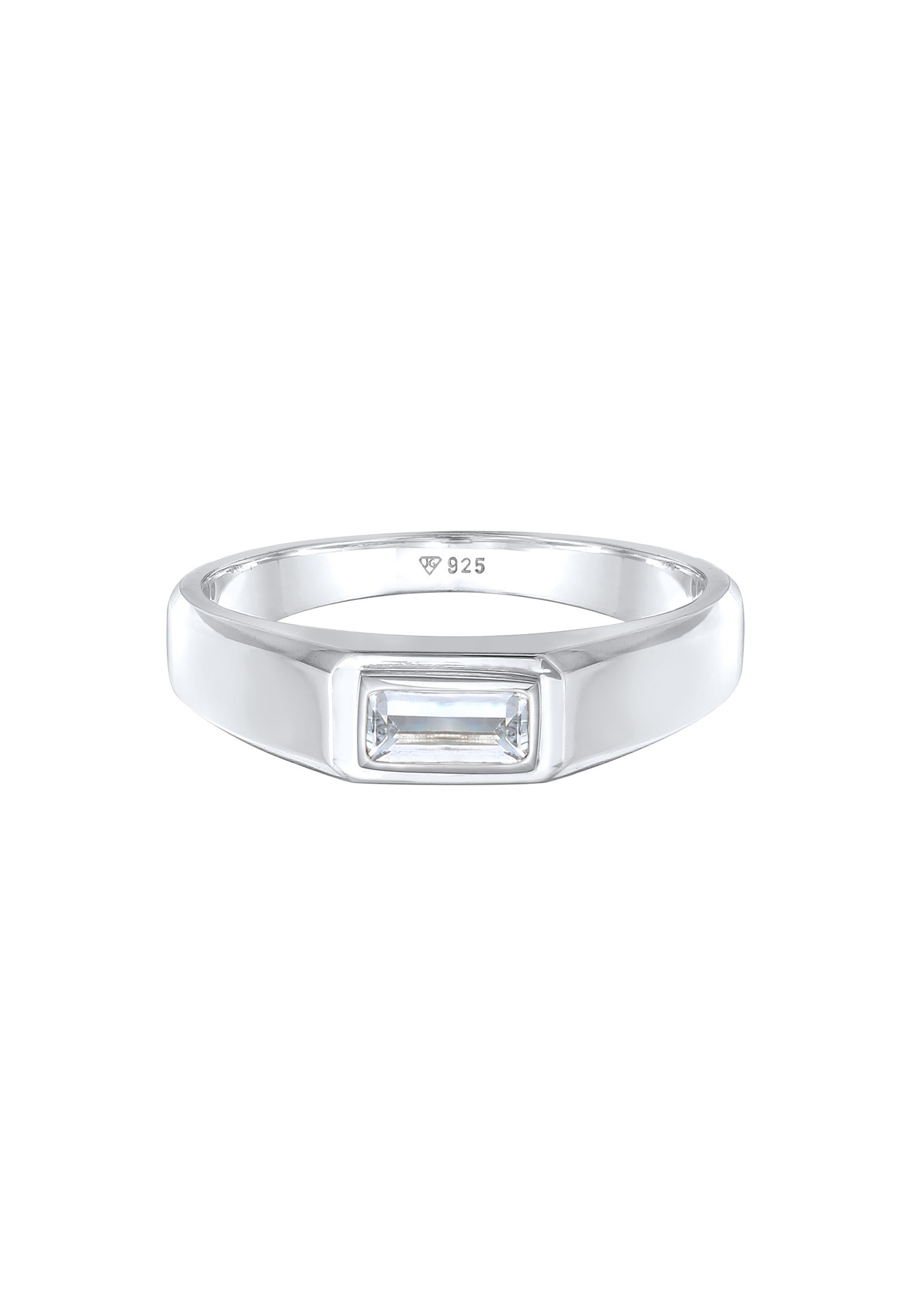 Kuzzoi Siegelring »Ring Herren Topas Baguette 925 Silber«