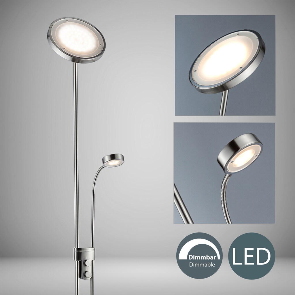 B.K.Licht LED Deckenfluter »Luan«, 1 flammig-flammig