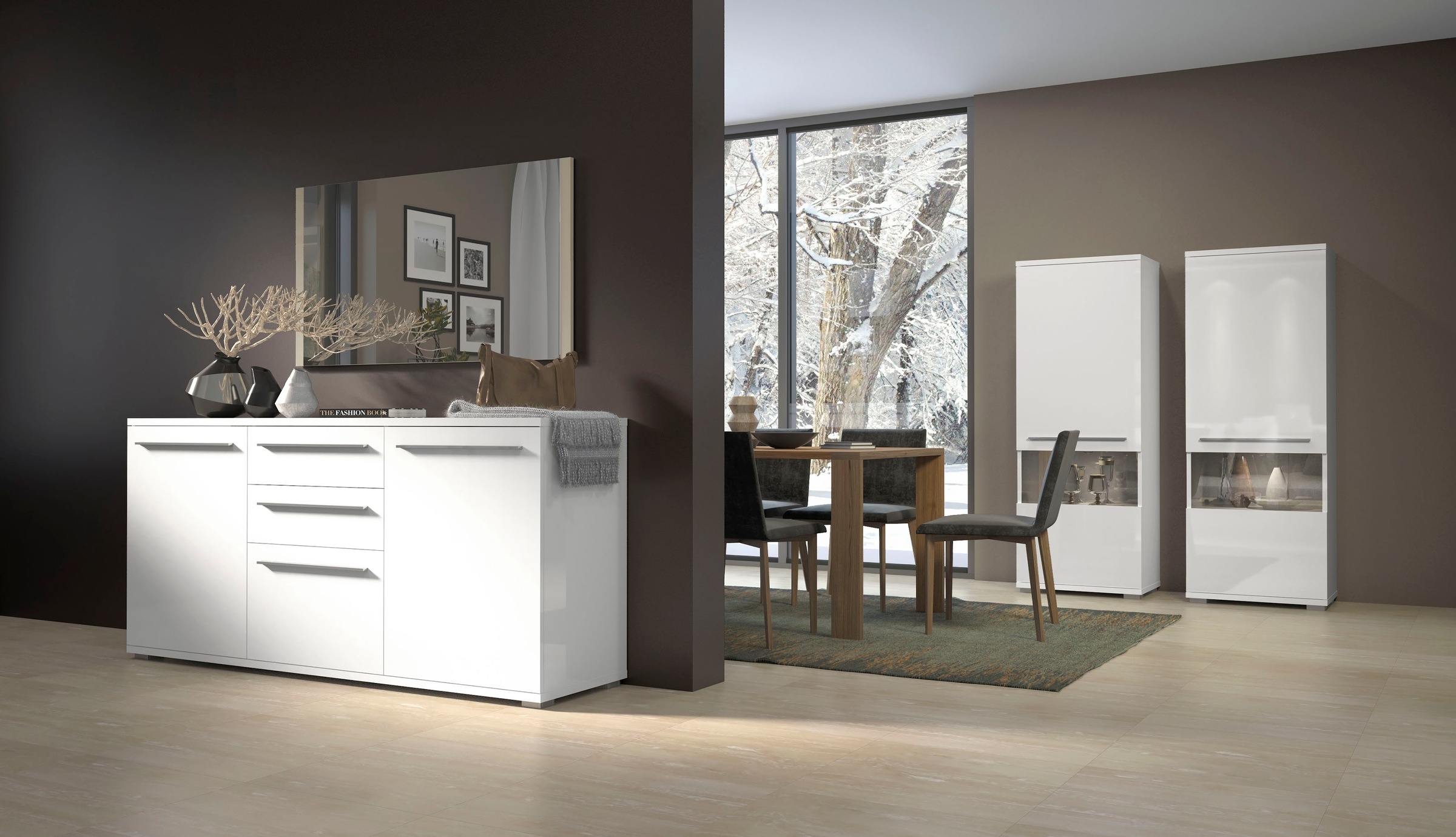Places of Style Kommode »Piano«, UV lackiert, Soft-Close Funktion