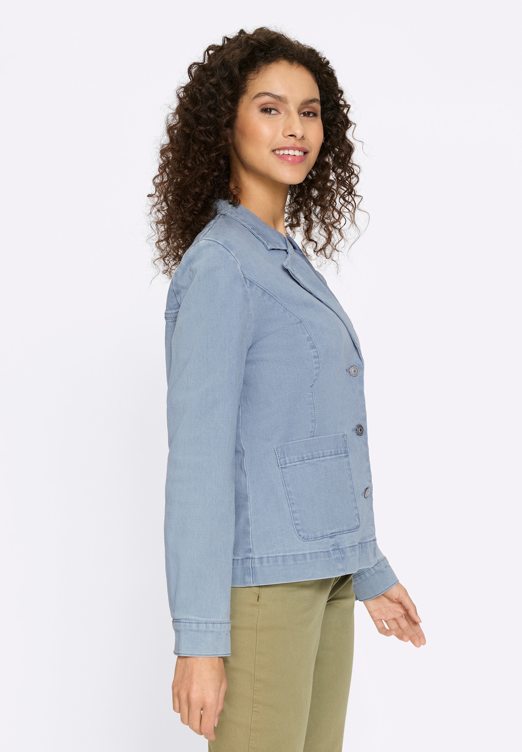 heine Jerseyblazer »Jeans-Blazer Jeansblazer in Stonewashed-Optik«