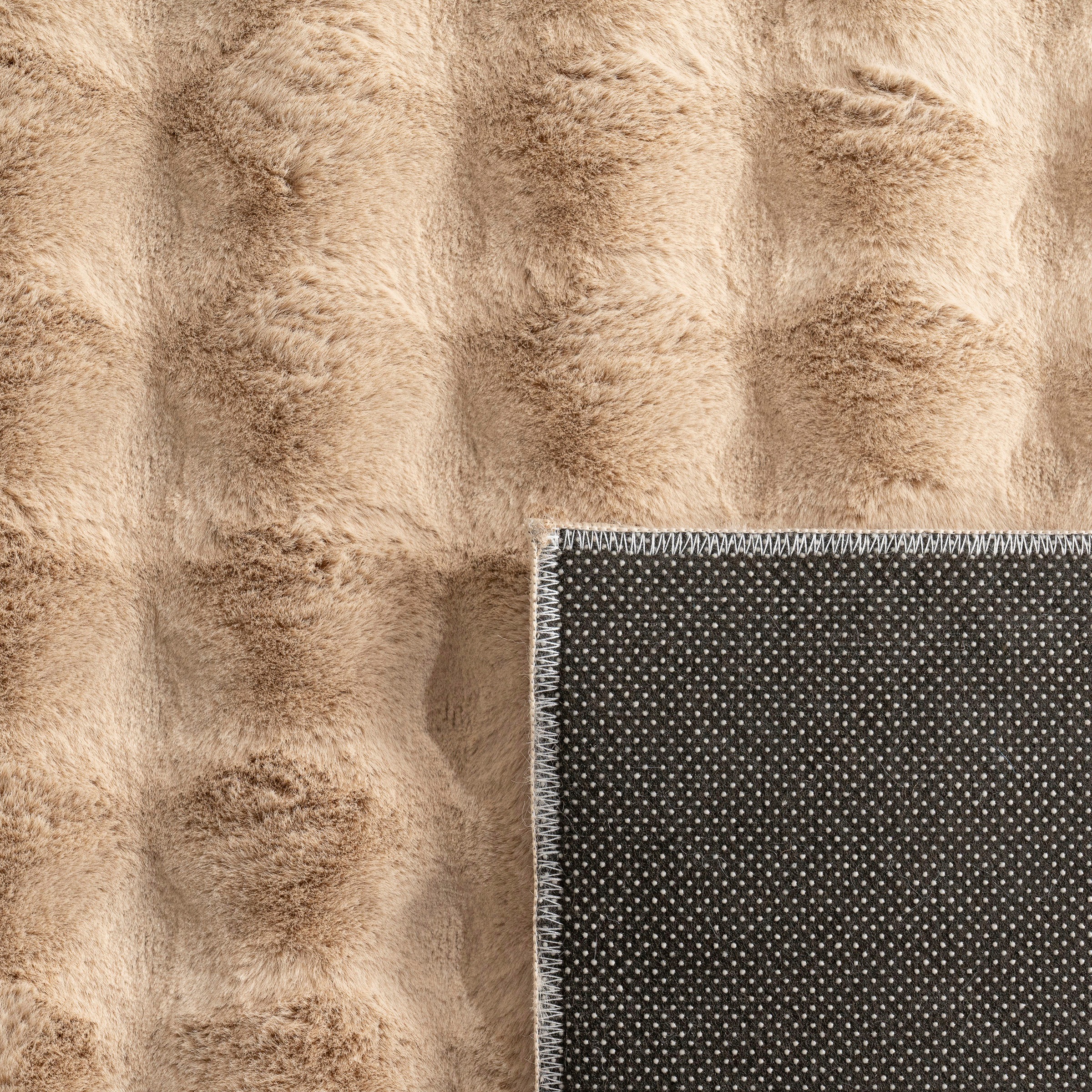 Paco Home Hochflor-Teppich »Arnheim 741«, rechteckig, 34 mm Höhe, Uni Farben, modernes Design, besonders weich, Hoch-Tief Effekt