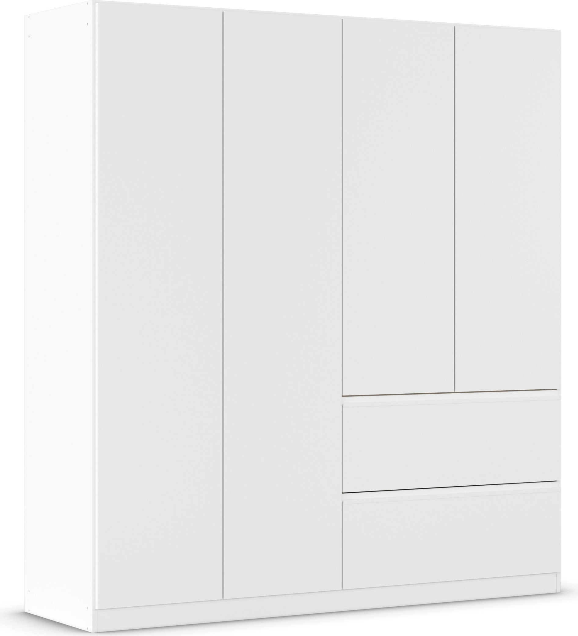 rauch Drehtürenschrank "Kleiderschrank Schrank Garderobe Wäscheschrank Schlafzimmer JOEL" in 3 verschiedenen Ausstattungen BASIC/CLASSIC/PREMIUM, mit zwei Schubladen, mit Push-to-Open Funktion MADE IN GERMANY