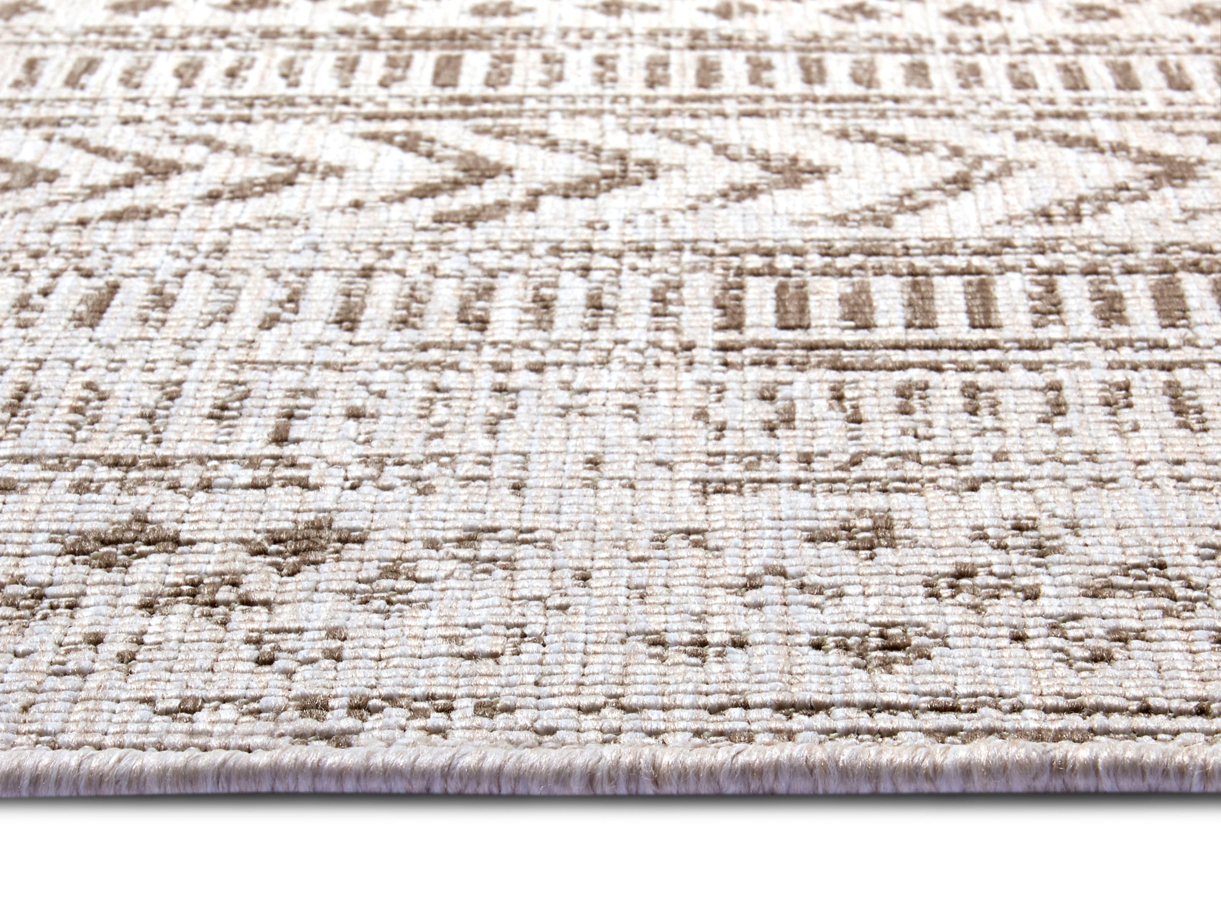 NORTHRUGS Teppich »BIRI Wendeteppich«, rechteckig, 5 mm Höhe, In-& Outdoor, Wetterfest, Balkon, Läufer, Wohnzimmer, Wasserfest, Boho