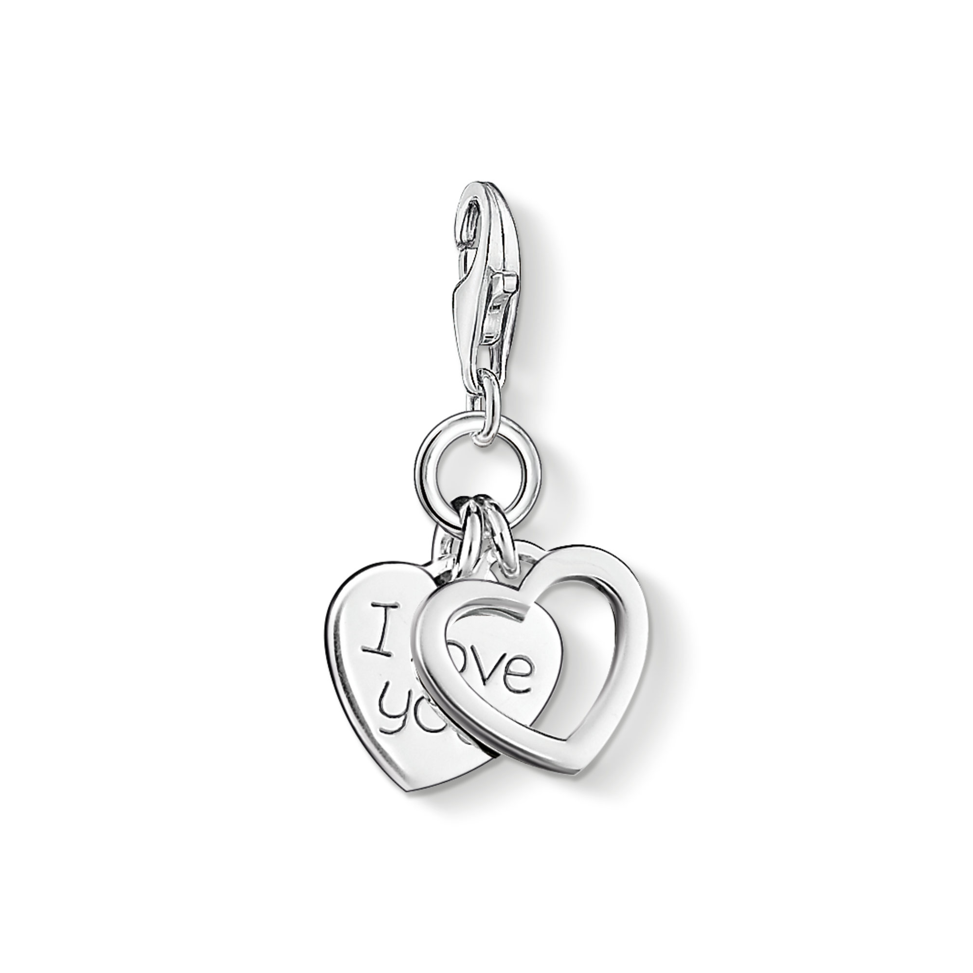 THOMAS SABO Charm-Einhänger »Herzen I LOVE YOU«