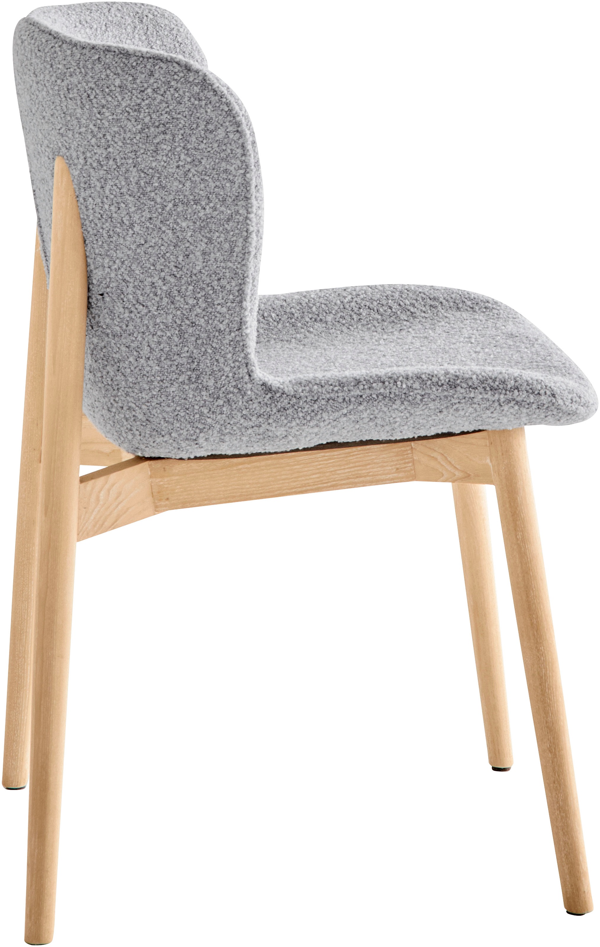 s.Oliver Esszimmerstuhl »Kailee«, (Set), 2 St., Bouclé, weicher Bouclé-Bezug, ergonomisches Design, Eschenholzgestell