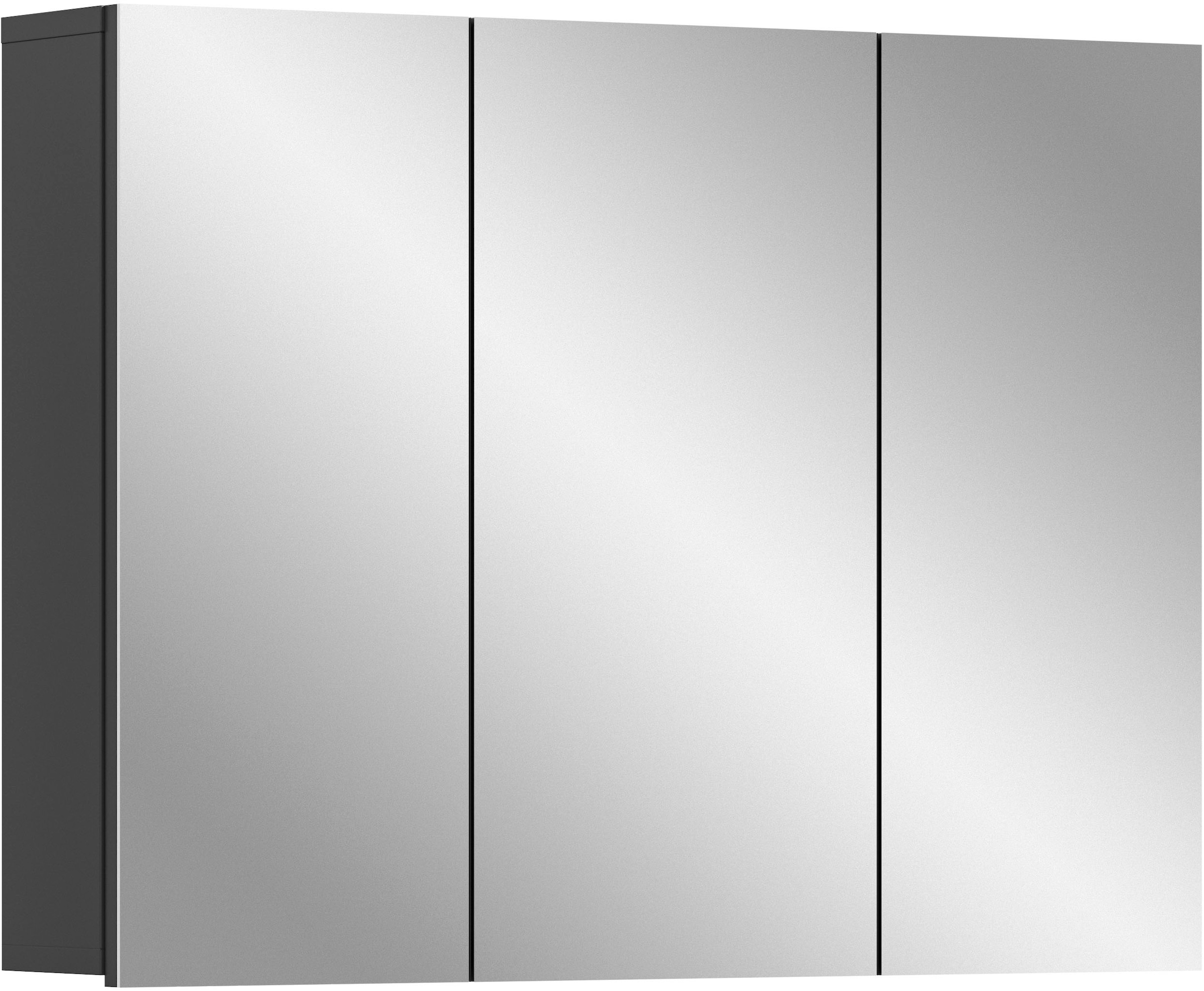 welltime Spiegelschrank »Doux, Breite 80 cm, 3 Spiegeltüren, 6 Einlegeboden, 9 Fächer«, Badschrank, Bad-Möbel, Badezimmer