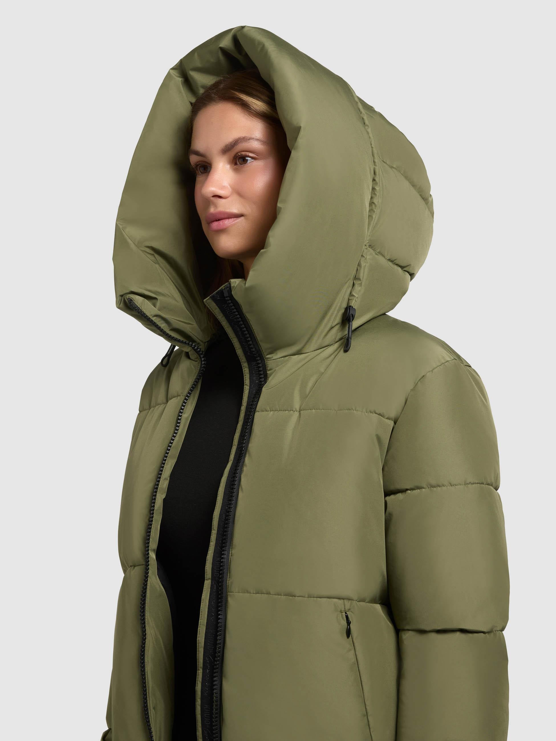 khujo Steppjacke »Steppjacke Audrey Matt« mit Kapuze Warme Winterjacke mit verstellbarer Kapuze