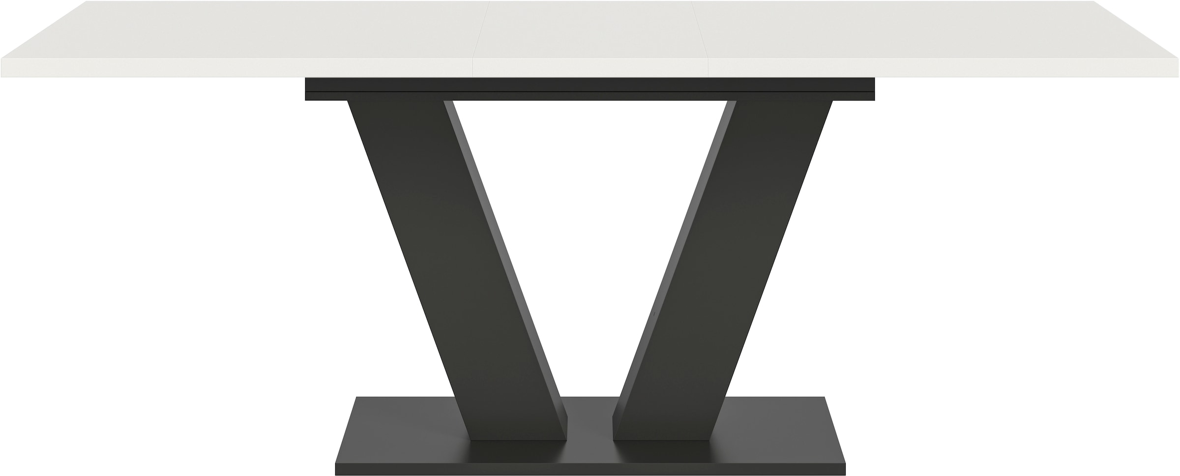 INOSIGN Esstisch »Motus, ausziehbar 150 -190 cm, inklusive 40 cm Einlegeplatte«, V-Gestell mit Bodenplatte, Tisch, Küchentisch, Esszimmer, Küche