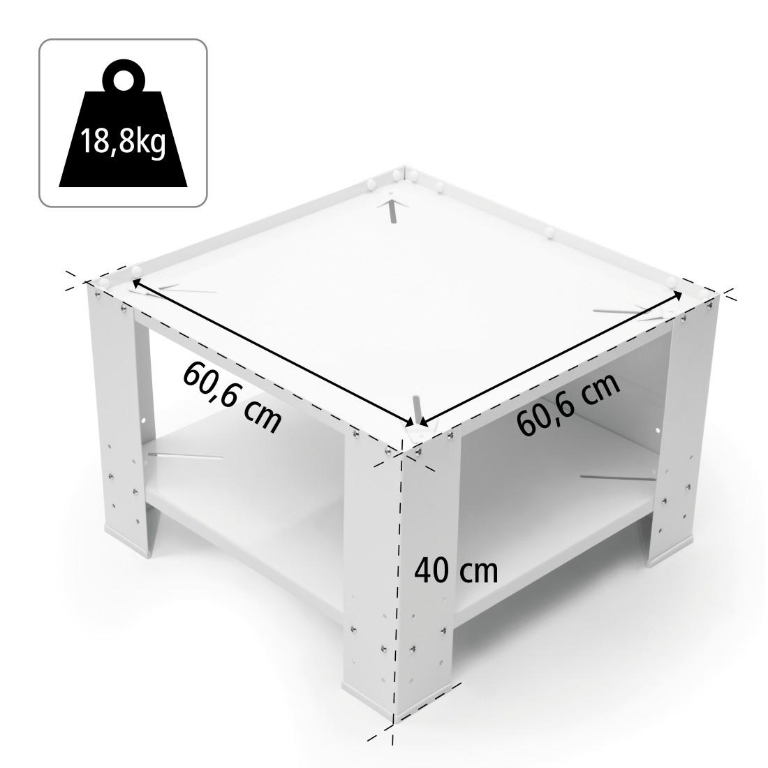 Xavax Unterbausockel »Sockel Untergestell 60 x 60 x 40cm Waschmaschine Trockner«, Hausgerätesockel verstellbar
