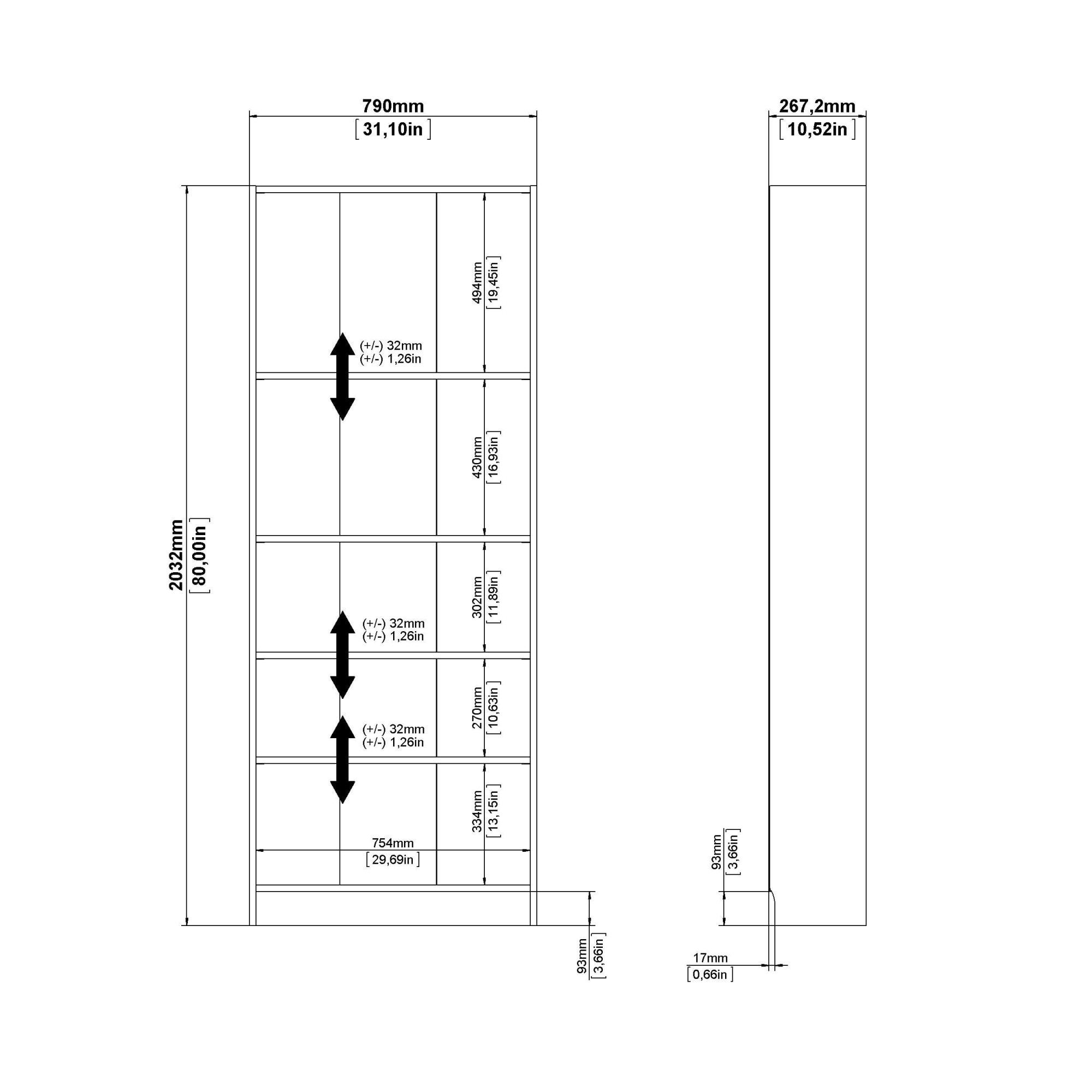 INOSIGN Bücherregal »Basic Regal, Büroregal«, Standregal in verschiedenen Größen und Farben erhältlich