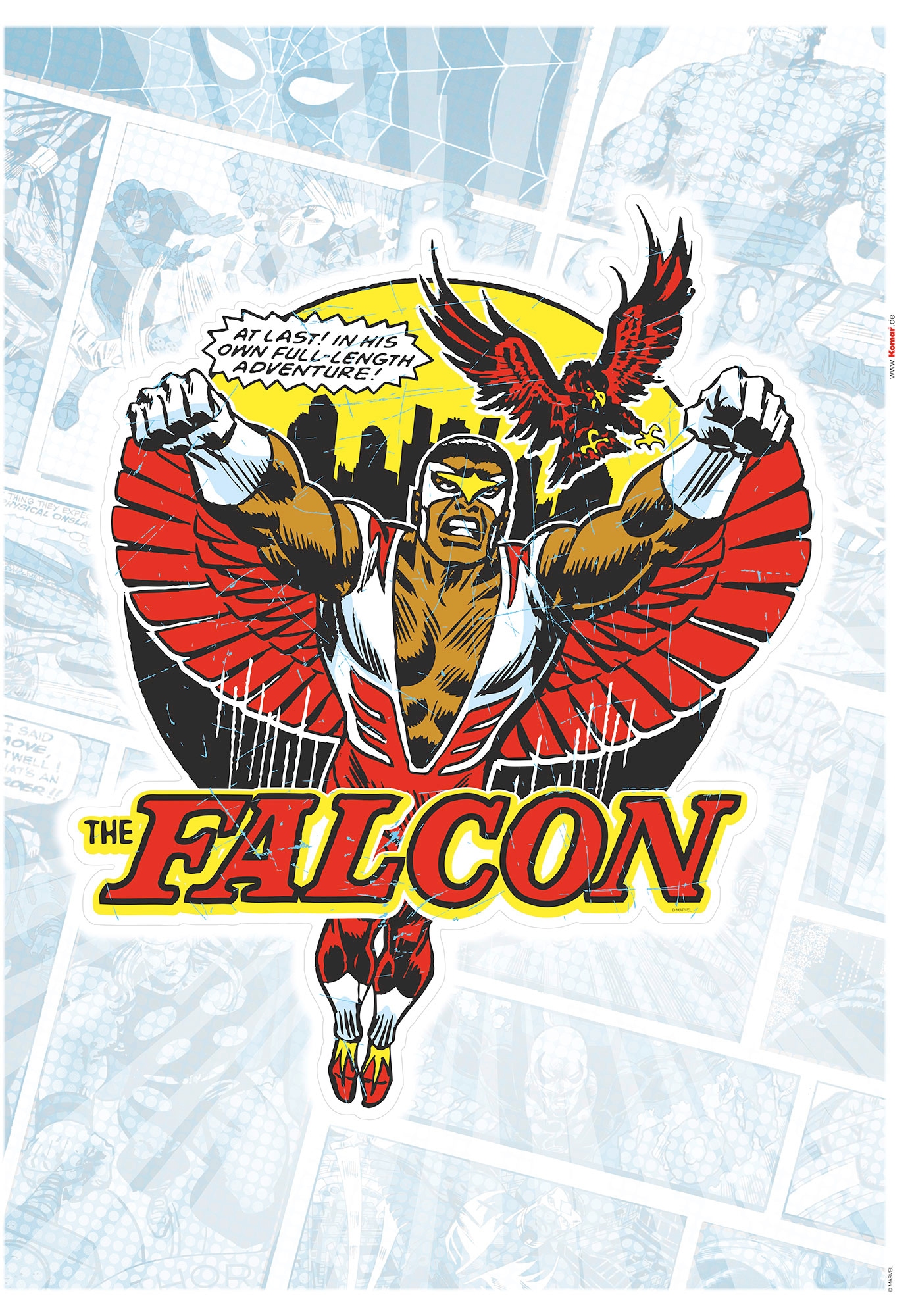 Komar Wandtattoo »Falcon Comic kaufen St.), Garantie 3 Jahren selbstklebendes 50x70 Höhe), Wandtattoo XXL cm | Classic«, x online (1 (Breite mit
