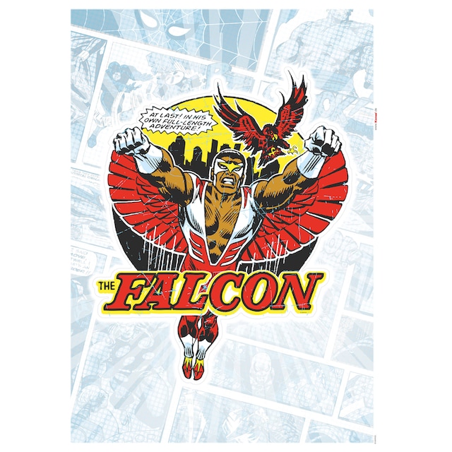 Komar Wandtattoo »Falcon Comic Classic«, (1 St.), 50x70 cm (Breite x Höhe), selbstklebendes  Wandtattoo online kaufen | mit 3 Jahren XXL Garantie