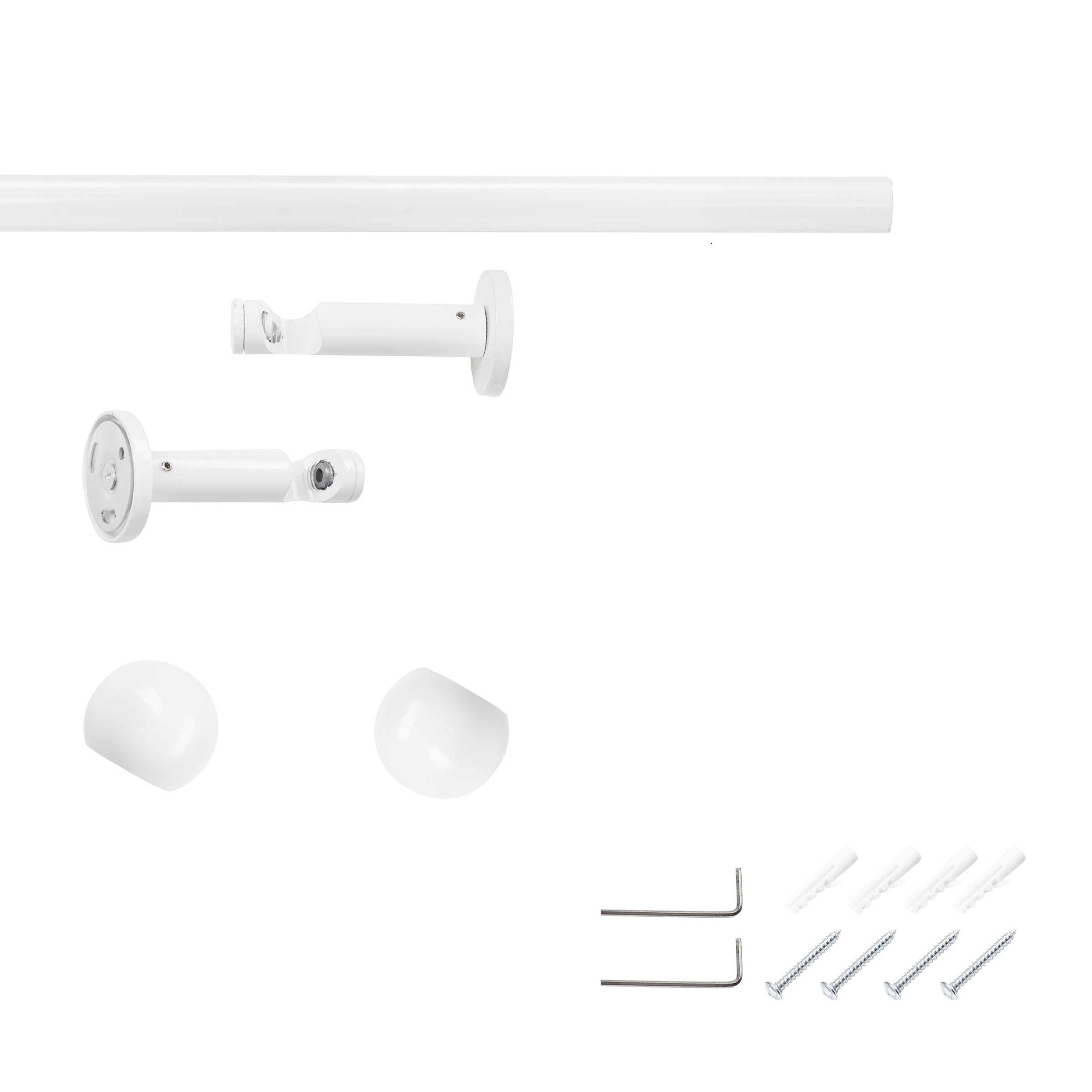 SN DECO GROUP »Gardinenstange Straßburg Ø 19 mm, 1-läufig, Fixmaß, verschraubt« Ø 19 mm Fixmaß;kürzbar