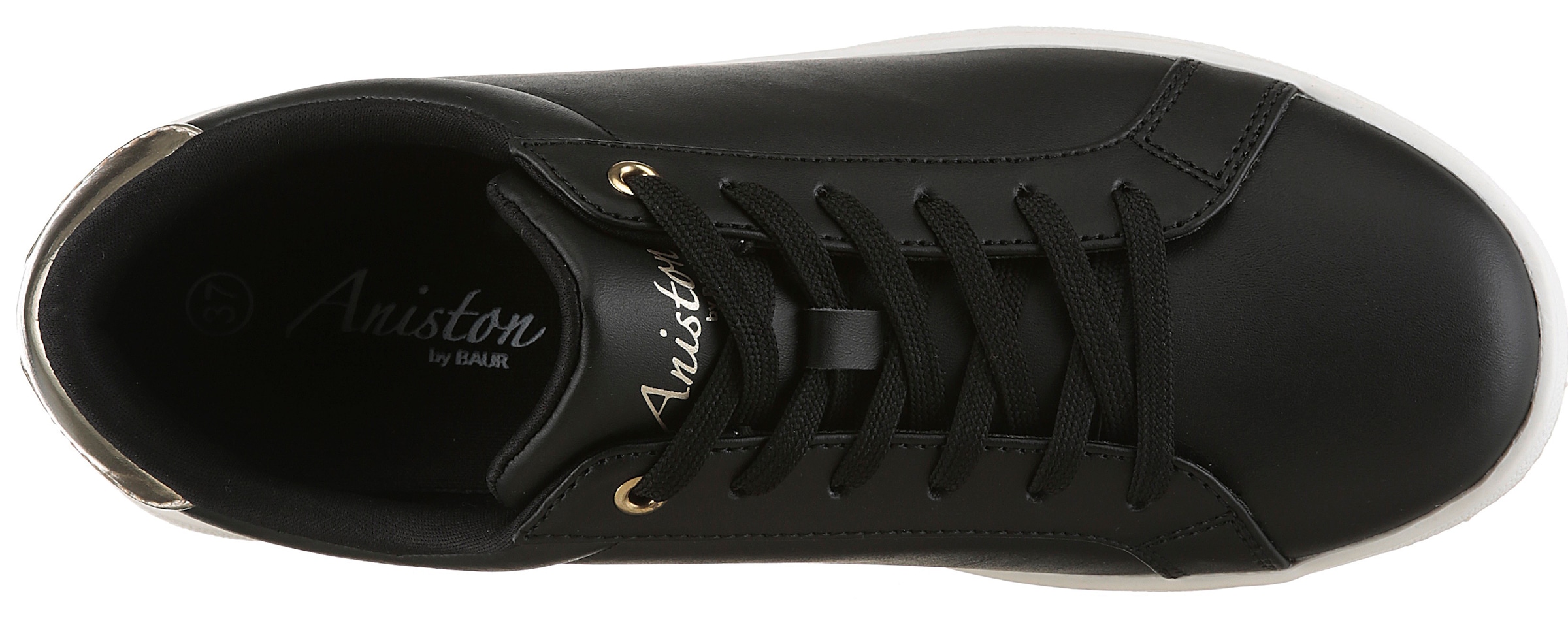 Aniston SHOES Sneaker  Schnürschuh, Freizeitschuh mit Metallic-Akzent - NEUE KOLLEKTION