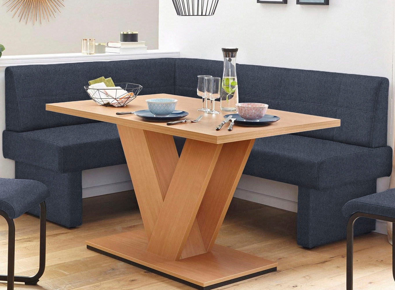 Home affaire Eckbank »Nils« Sitz und Rücken gepolstert, verschiedene Qualitäten