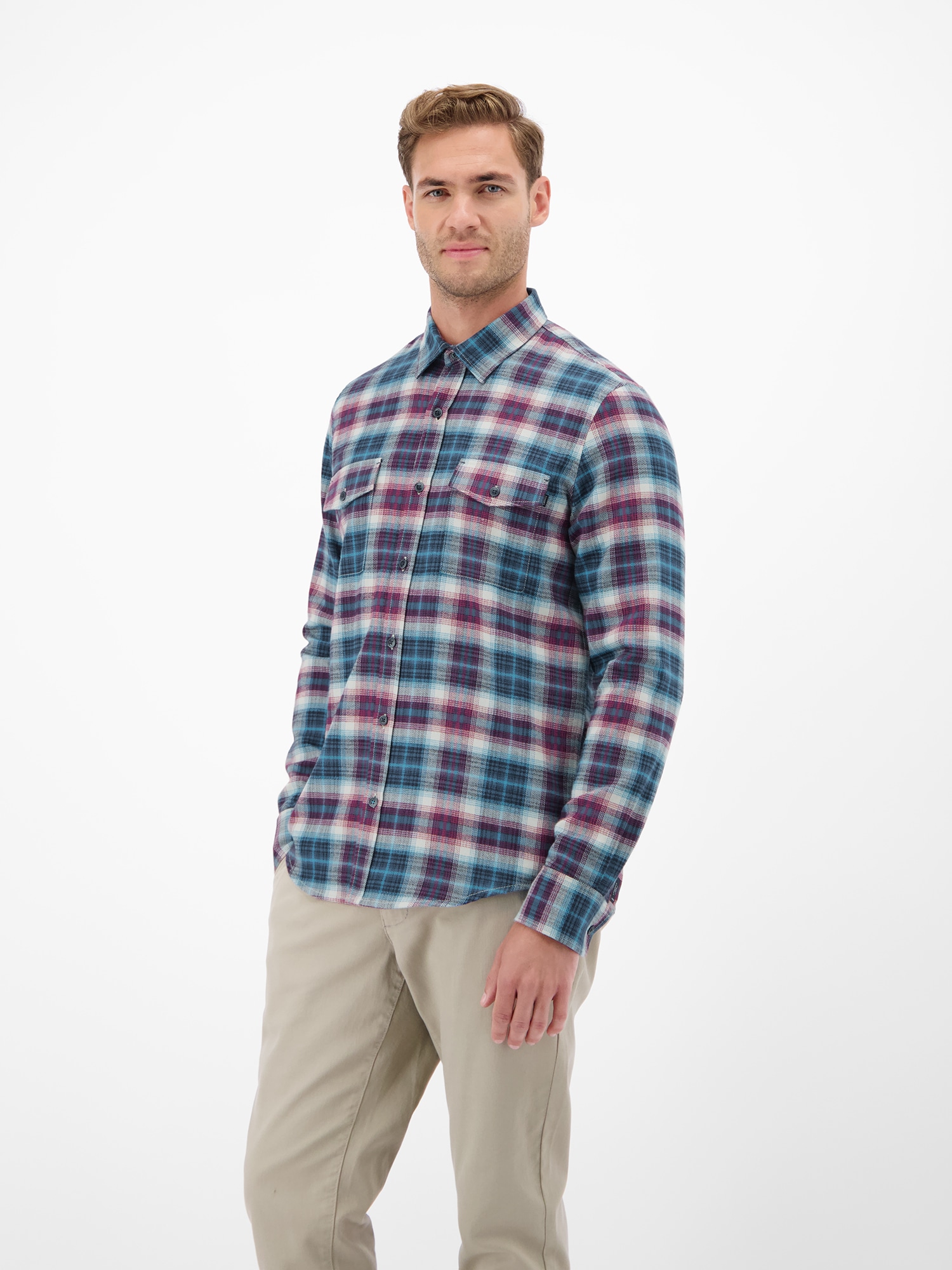 LERROS Karohemd »LERROS Casual Flanellhemd - weicher Twill, starker Style«