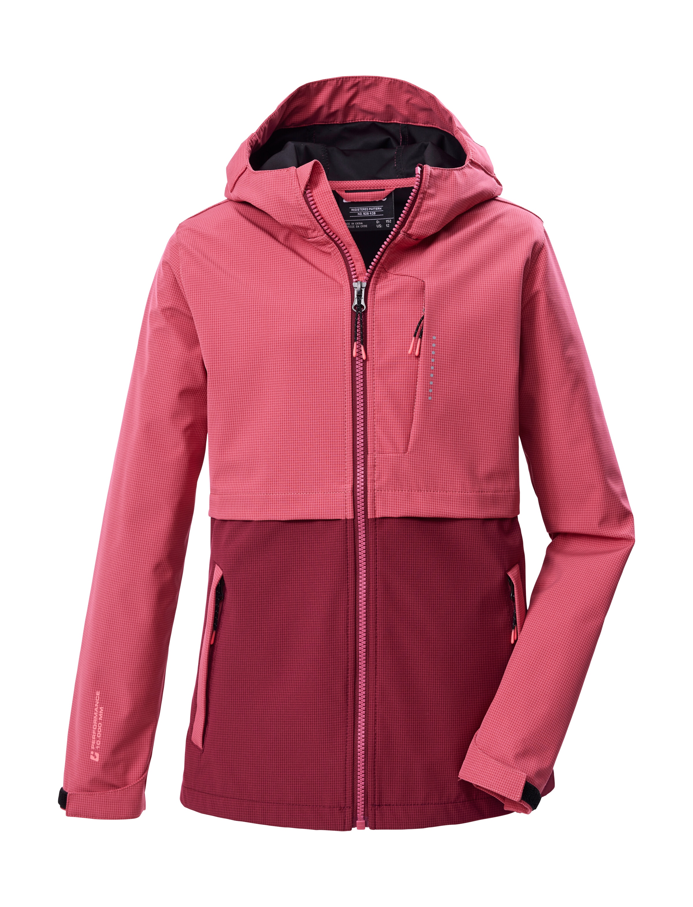 Killtec Softshelljacke »KOS 153 GRLS SFTSHLL JCKT« Winddichte, wasserabweisende Softshelljacke mit Kapuze