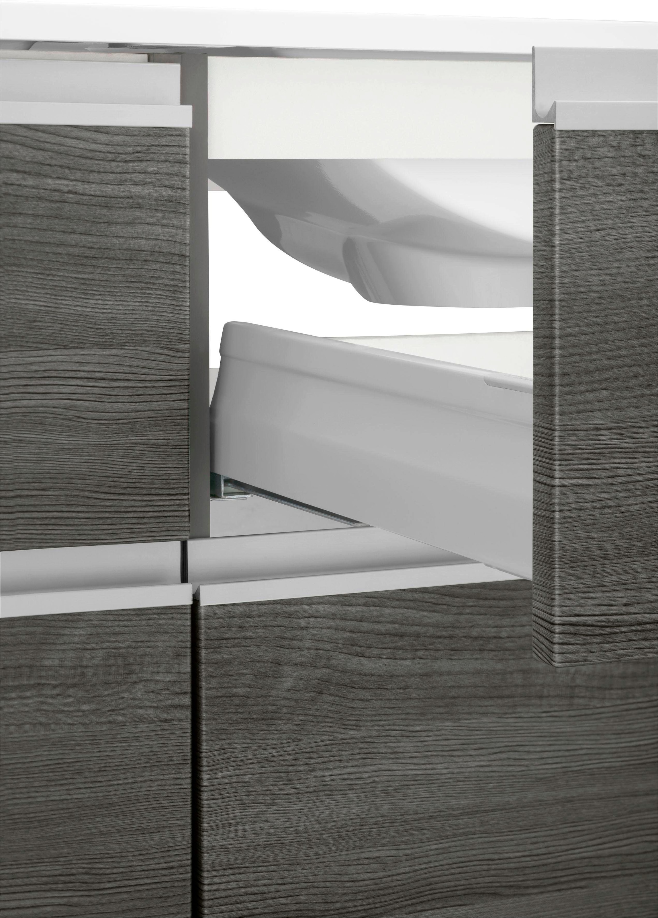 welltime Waschbeckenunterschrank »Ohio«, Badmöbel, Waschtisch inkl. Waschbecken, Breite 120 cm