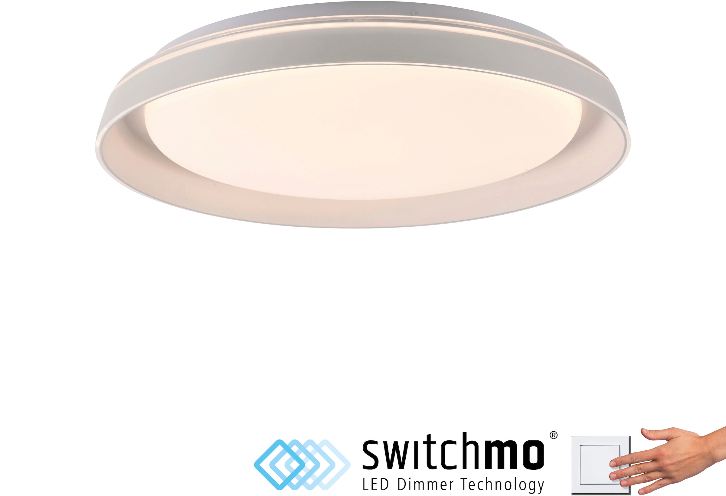 JUST LIGHT Deckenleuchte »SATI« LED-Board 1 Stk. Warmweiß LED, dimmbar, Switchmo, Memory, nach Trennung vom Netz