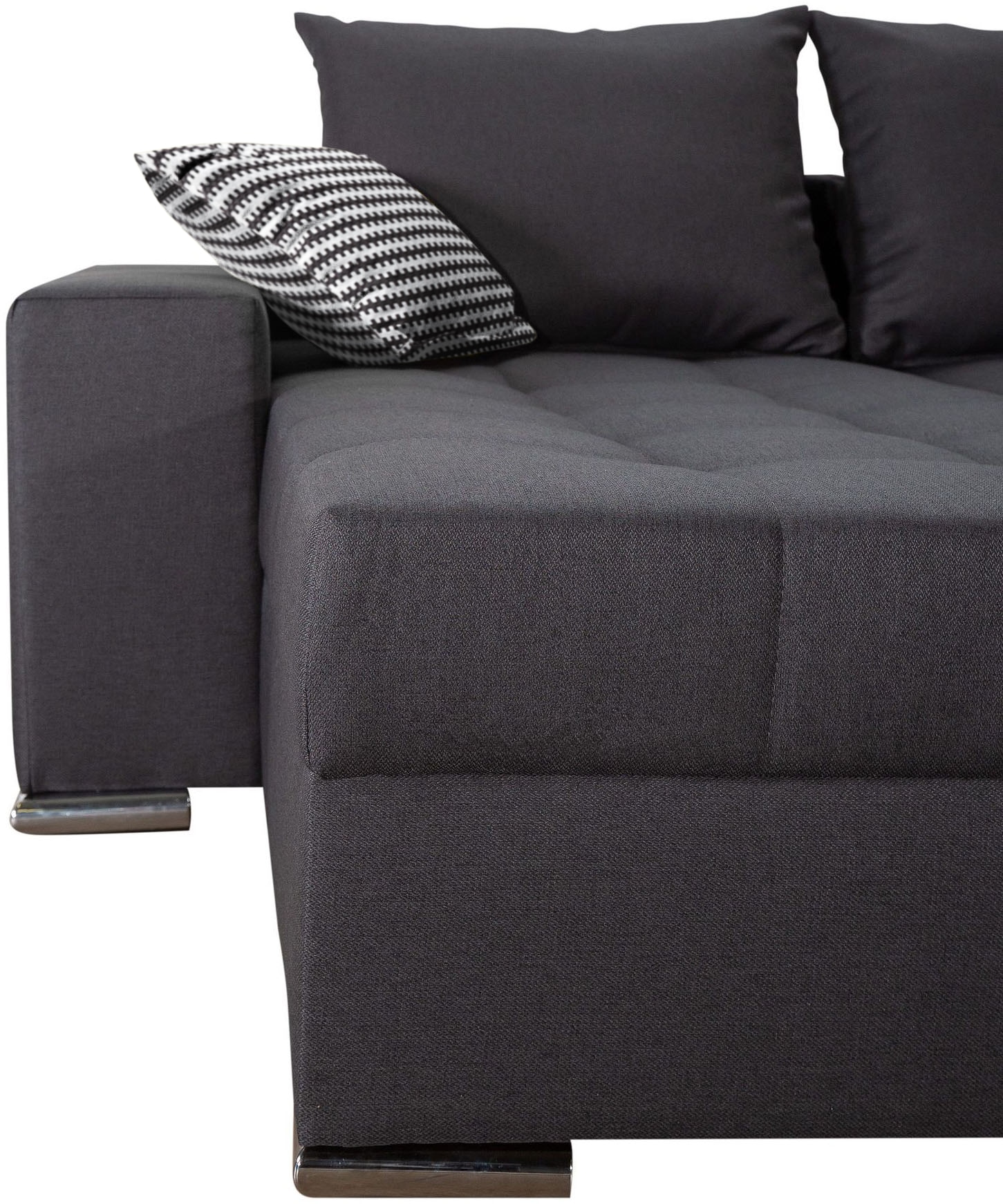 COLLECTION AB Wohnlandschaft »Josy XL U-Form, Breite: 313 cm« mit Bettfunktion, Bettkasten & 2 Zierkissen, Federkern