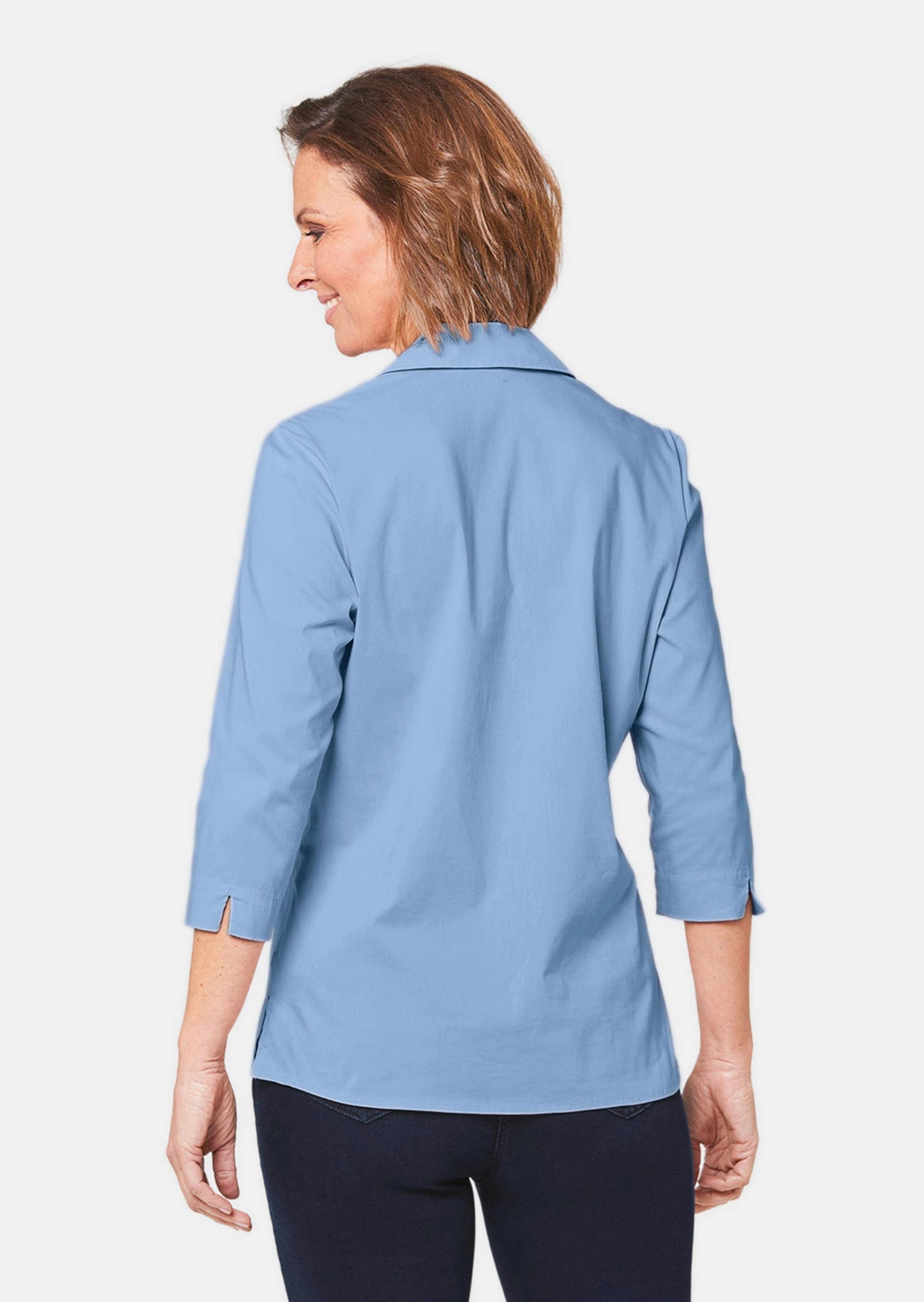 GOLDNER Hemdbluse »Stretchbequeme Bluse mit Baumwolle«