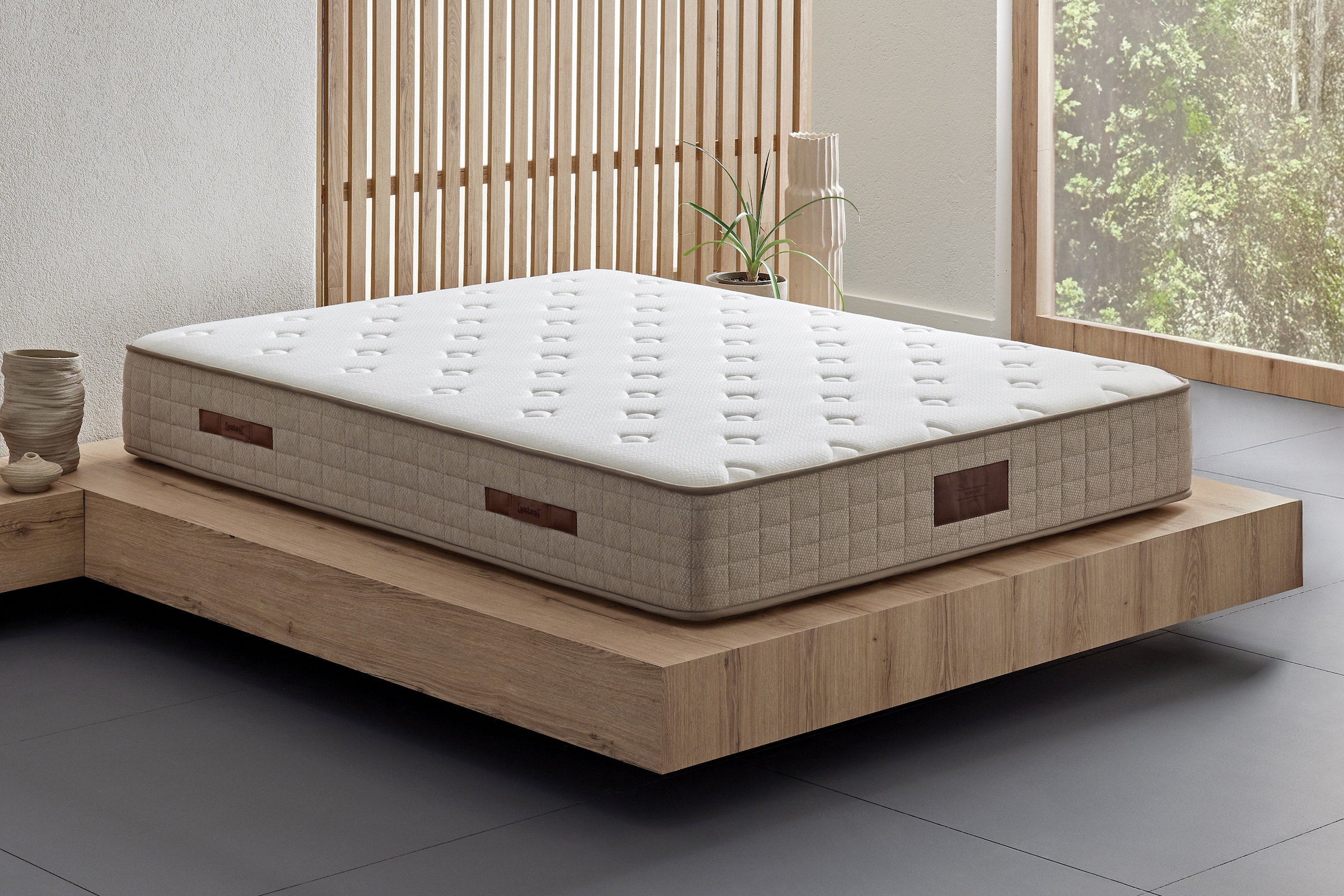 Yatas Bedding Taschenfederkernmatratze "Majestät First Class, Matratze 90x200, 140x200 cm & weitere Größen" 30 cm hoch Raumgewicht: 28 kg/m³ 406 Federn 1-tlg., 1 Stk. tlg. H2, wendbar, ergonomisch, atmungsaktiv